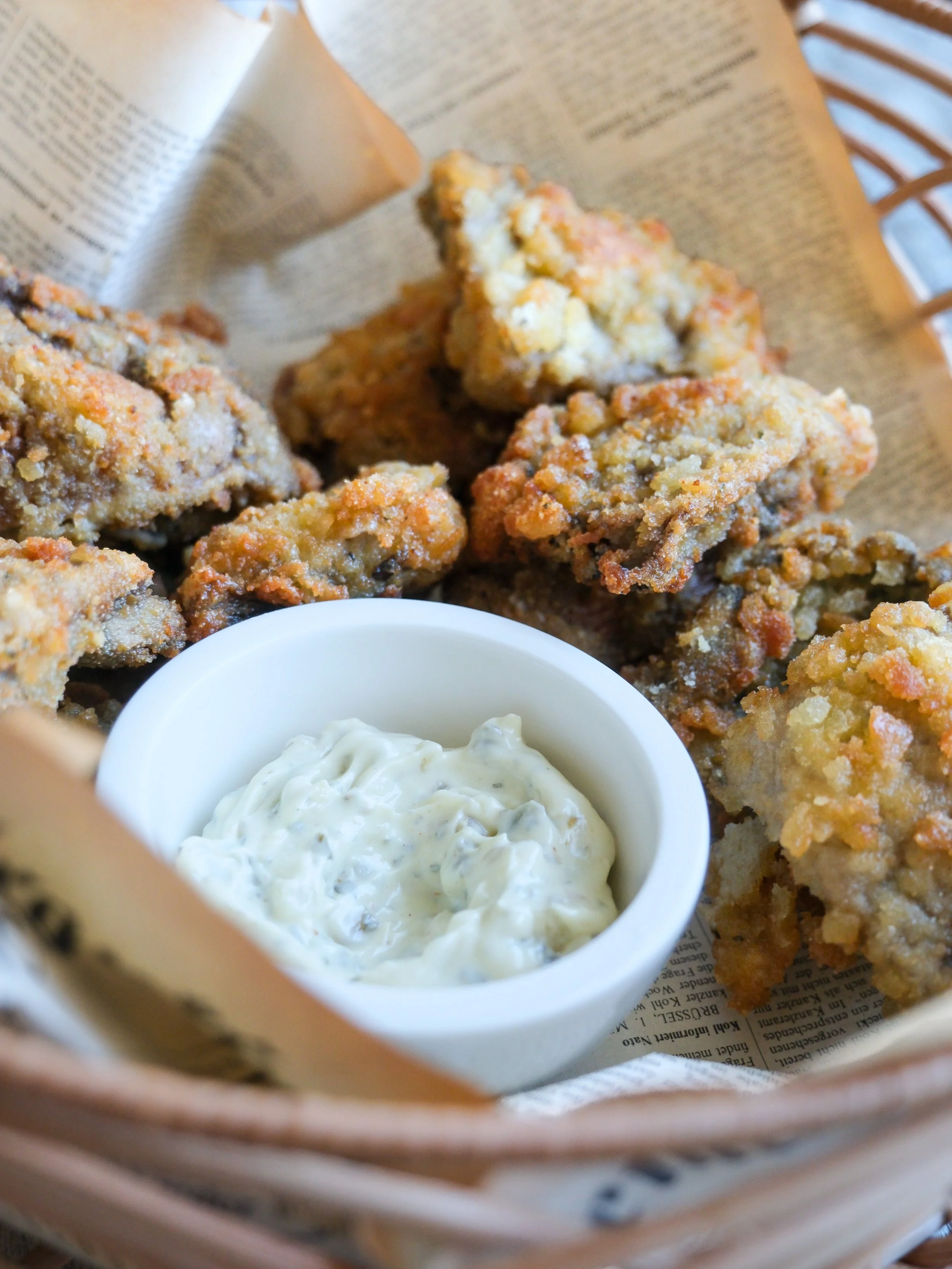 Fried Parasol Mushrooms