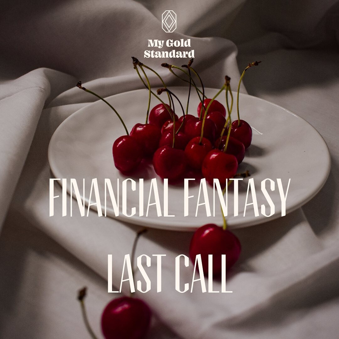 This is the last call for Financial Fantasy. The investment is $88. The return? A whole lot of joy and a homecoming to your financial desires. You have until midnight tonight! Link in bio. 🍒

#personalfinancecoach
#financialconsulting
#moneygrowth
#