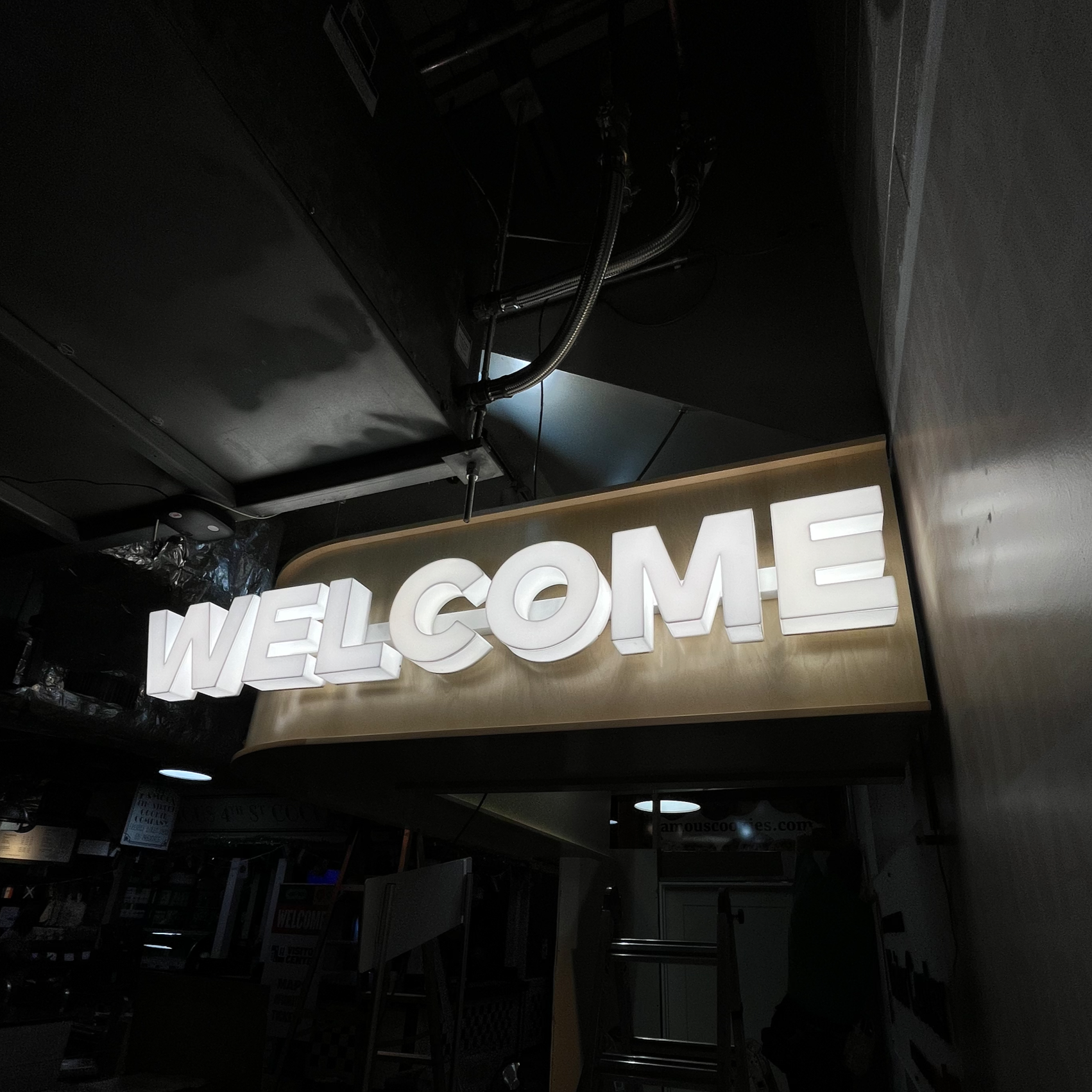 welcome 3d fully lit acrylic channel letters