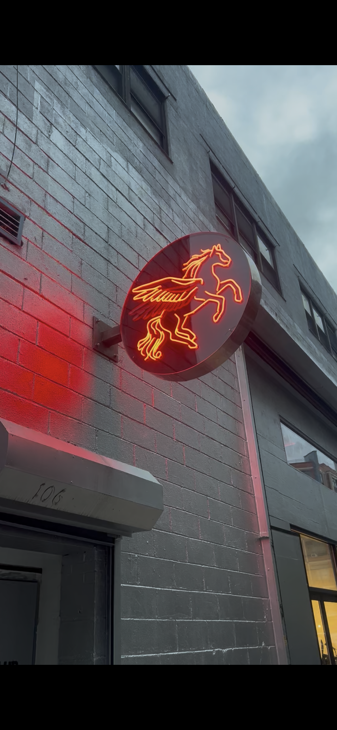 pegasus outdoor neon in Brooklyn