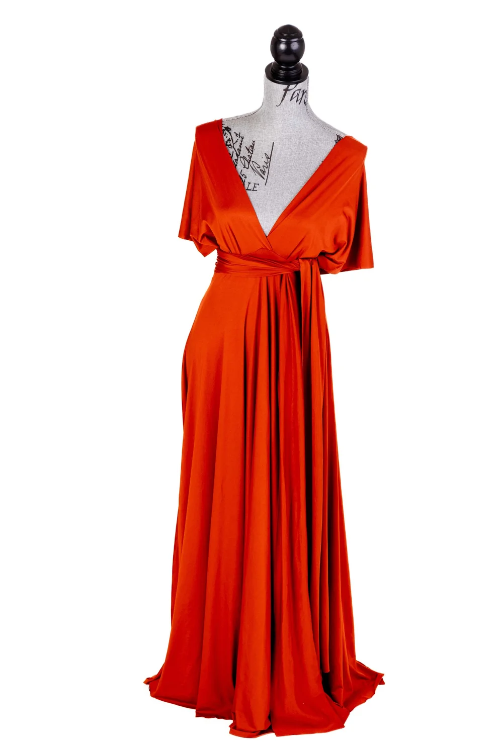 orange infinity dress TDY Burnt Orange Short Infinity Dress