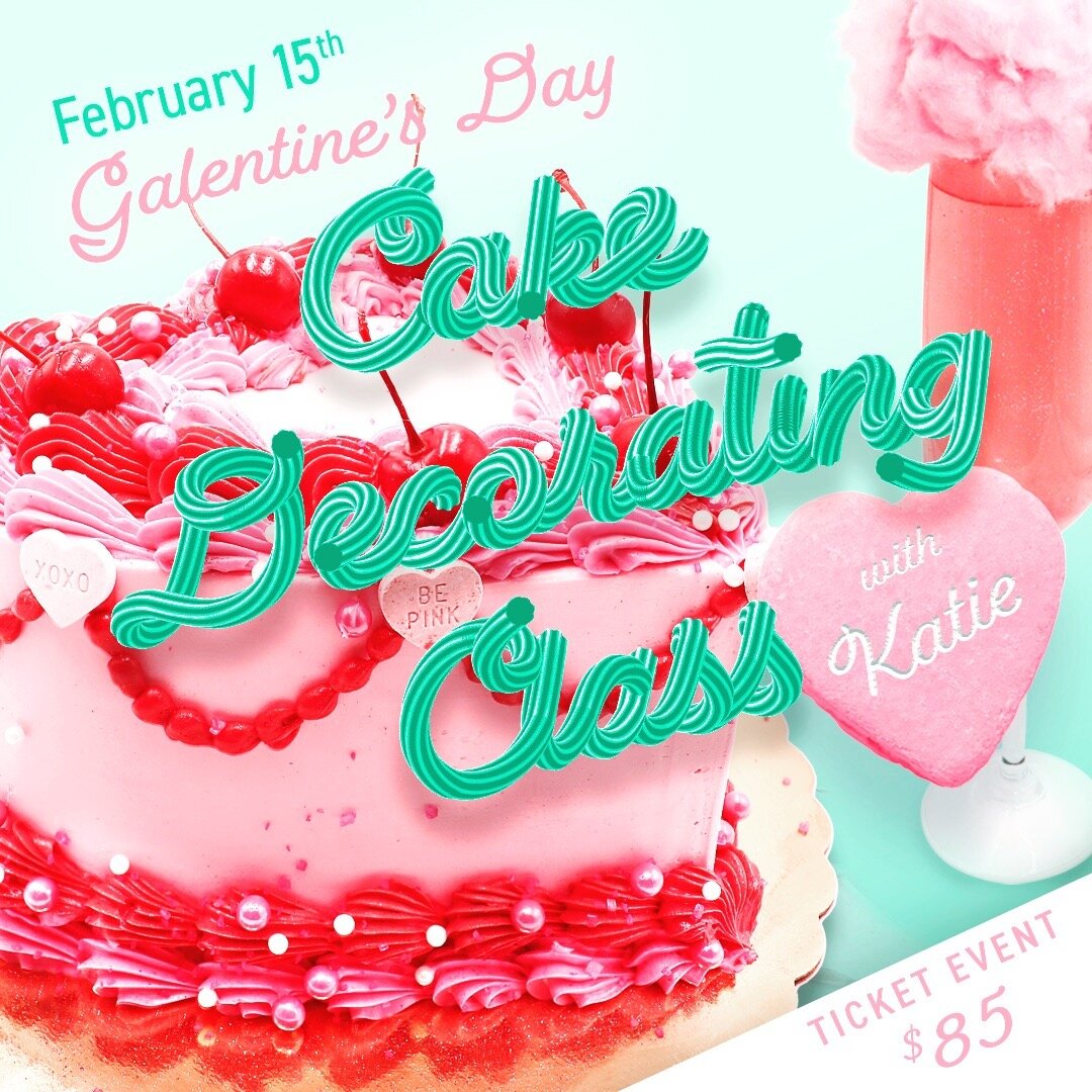 What better way to celebrate Galentine's Day(or Valentine's Day) than to immerse yourself in sweetness? Book a seat for you and a friend to our Cake Decorating Class, and learn how to decorate a stunning cake to take home! Hosted by our in-house past