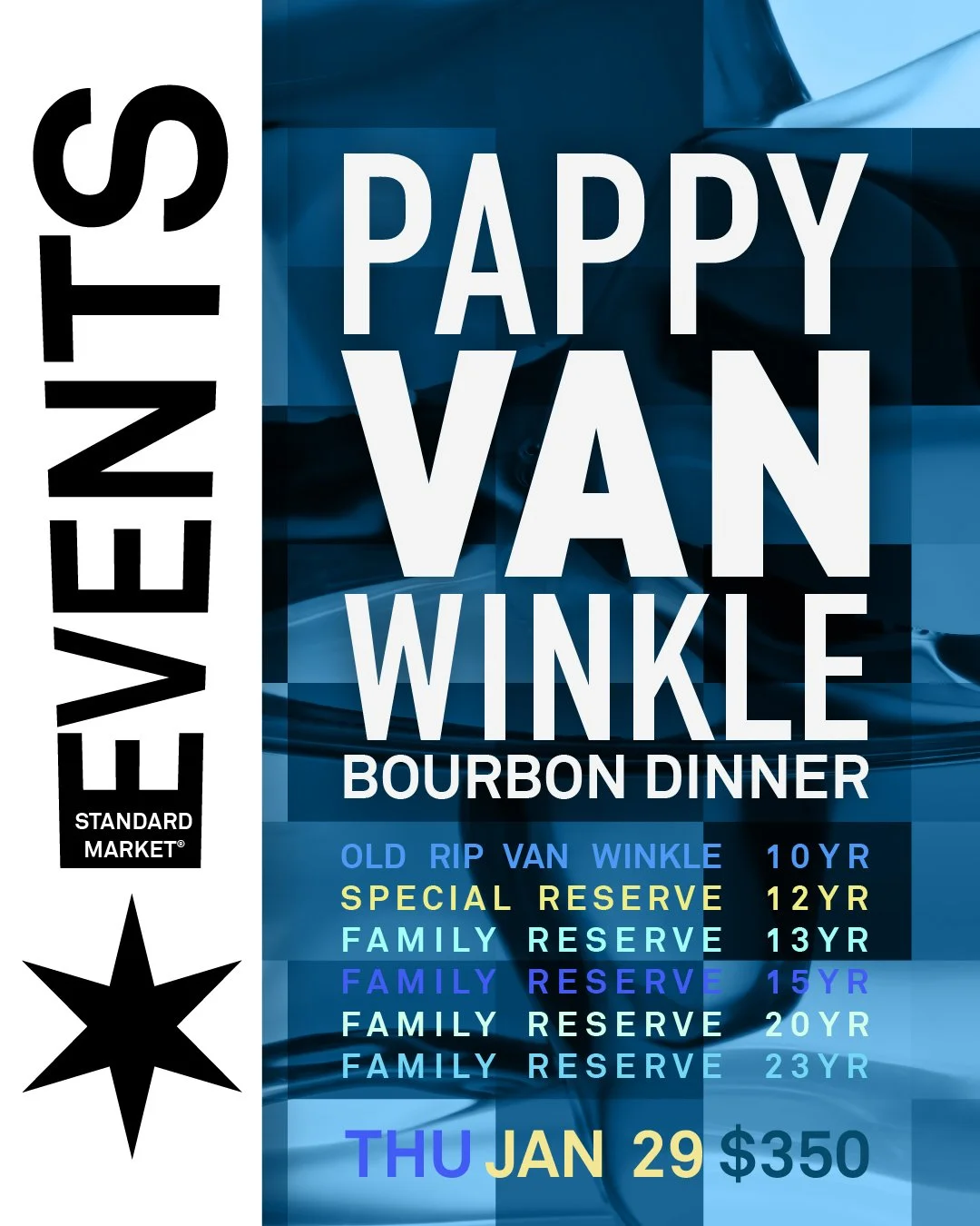 Pappy Van Winkle Bourbon Dinner: Thursday, January 29th
Join us for an unforgettable Pappy Dinner celebrating the legacy and craftsmanship of Pappy Van Winkle, paired with an exceptional multi-course dining experience.
Pappy Van Winkle 10 Year
Pappy 