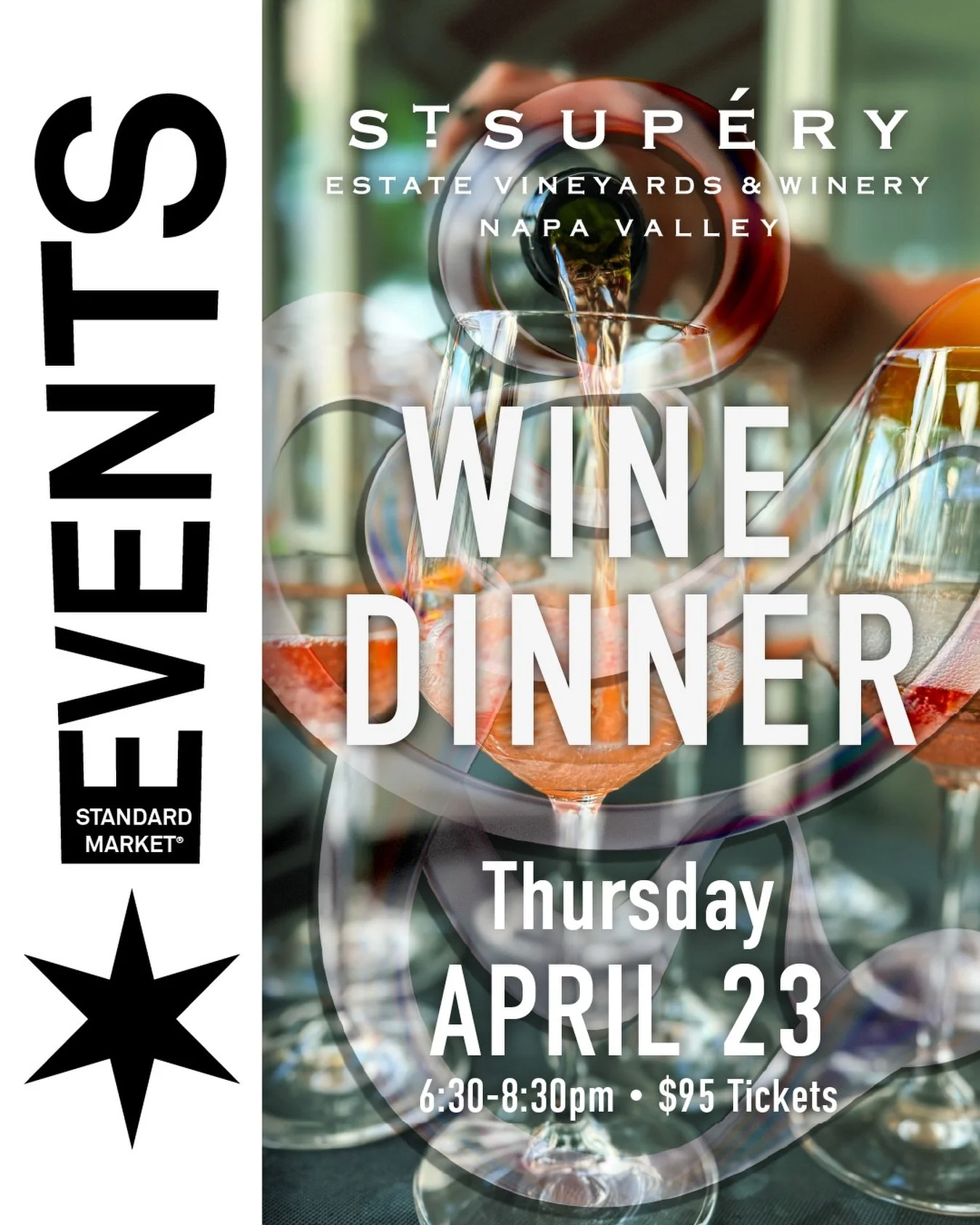 Indulge in a magical evening featuring exquisite cuisine paired with St. Supery&rsquo;s award winning wines, created from their sustainably farmed estate in the heart of Napa Valley. 

Menu
🍷 Napa Valley Estate Sauvignon Blanc Paired with Lemon and 