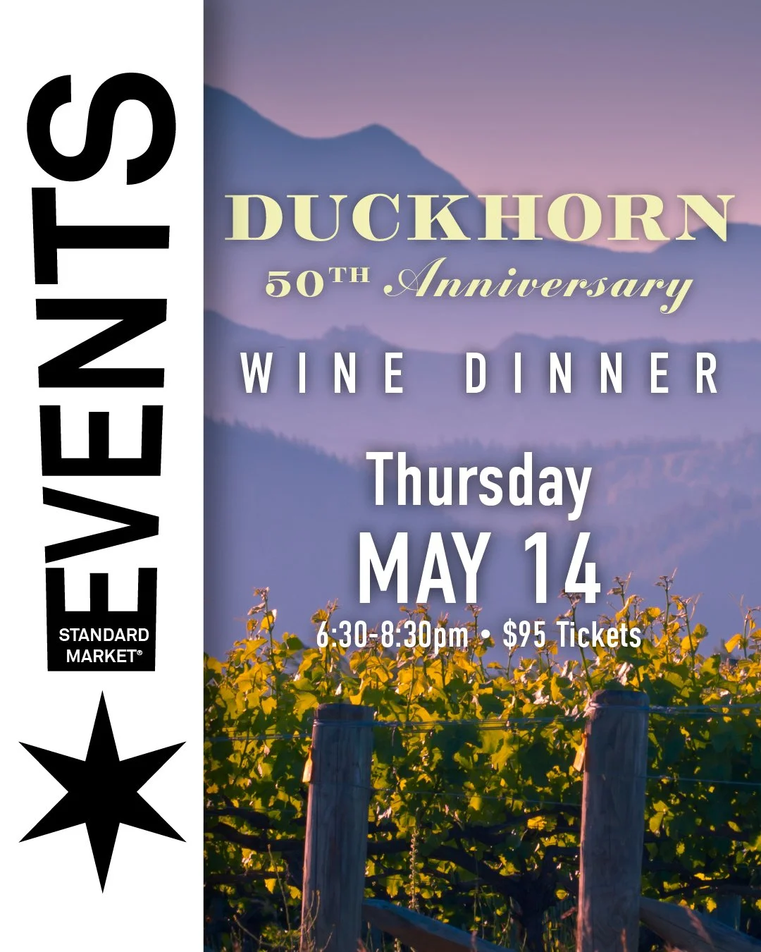 An elegant, multi-course dinner celebrating a milestone winery, featuring thoughtfully prepared dishes designed to complement each course. Guests enjoy an intimate, guided dining experience highlighting Duckhorn&rsquo;s renowned wines, known for thei