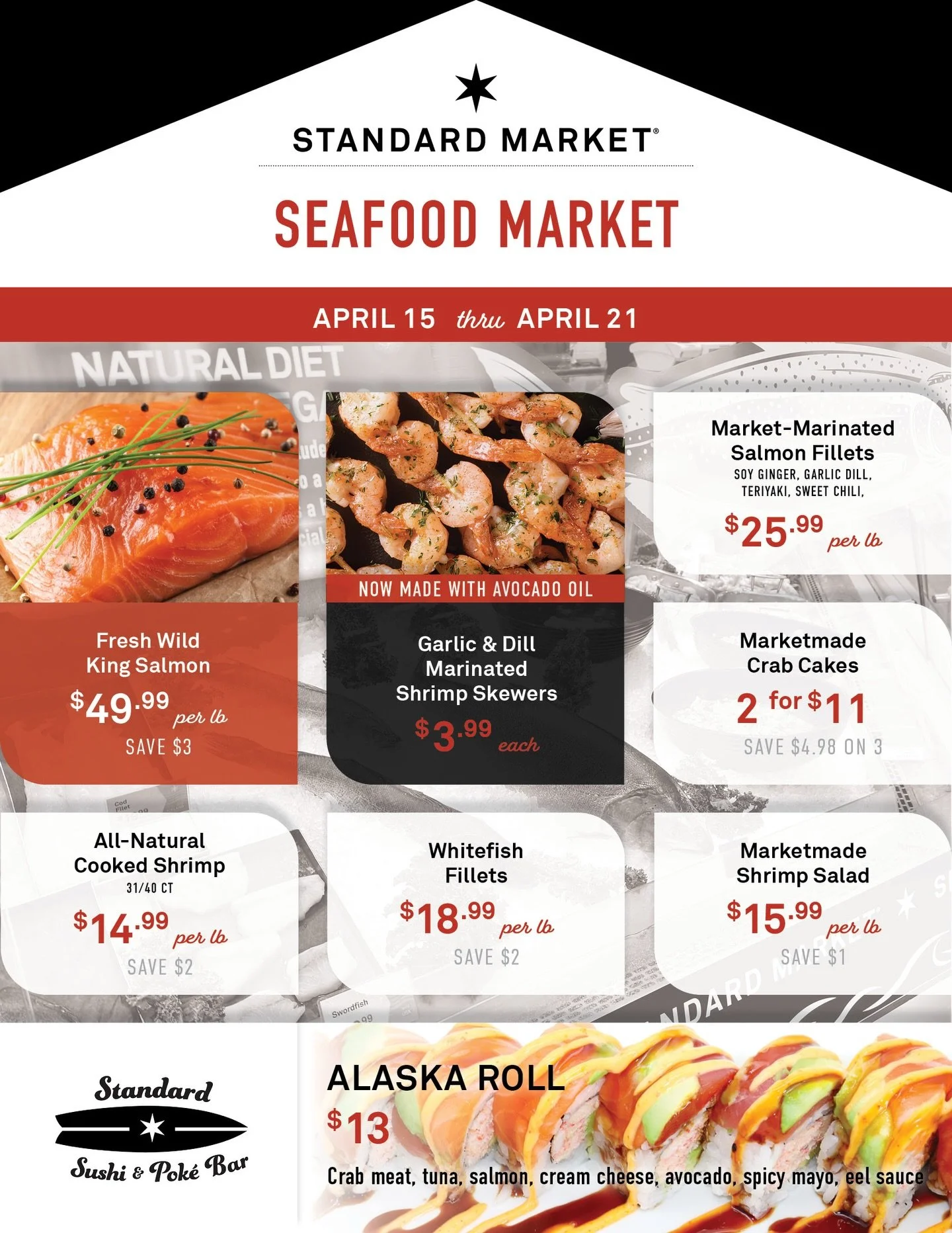 Your weekly culinary adventure starts here! 
From succulent burgers to ocean-fresh catches, and crisp produce, our Hot Sheet is packed with specials.