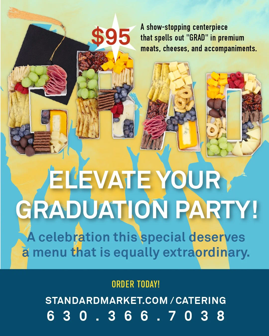 A celebration this special deserves a menu that is equally extraordinary. Whether you are hosting an intimate family gathering or a large-scale backyard bash, our catering team is here to take the stress out of planning so you can focus on your gradu