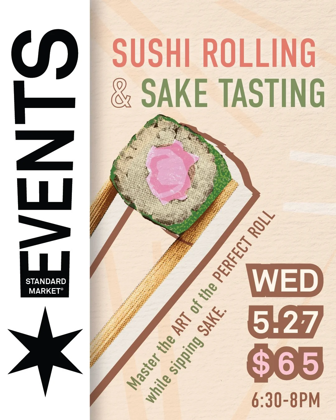 Join us for an immersive evening of Japanese flavors and craftsmanship! This hands-on workshop is perfect for foodies and beginners alike who want to master the art of the perfect roll.

What to Expect:
🍣 Sushi Mastery: Our expert chef will guide yo