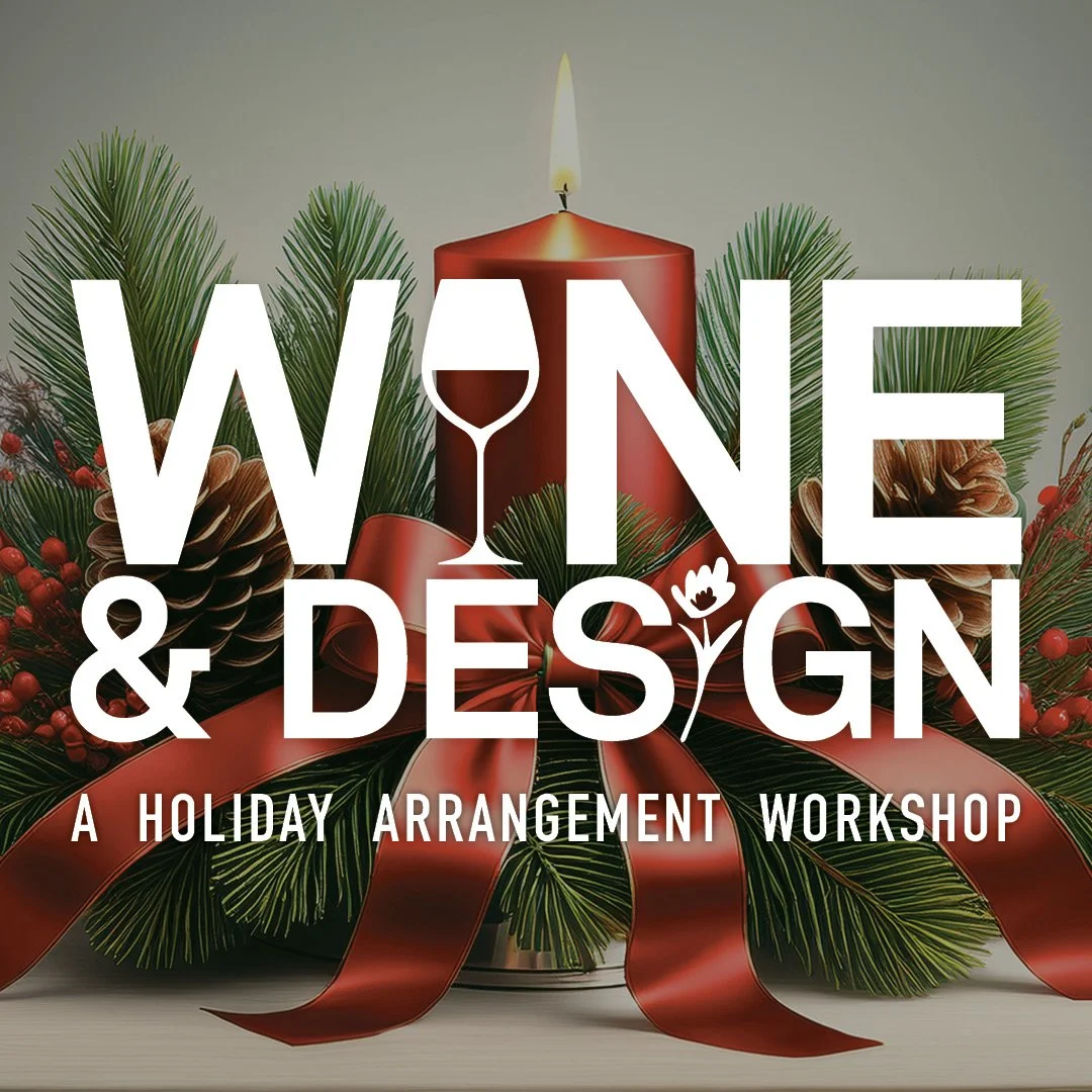 Holiday Wine and Design: Monday, December 8th 630-8pm