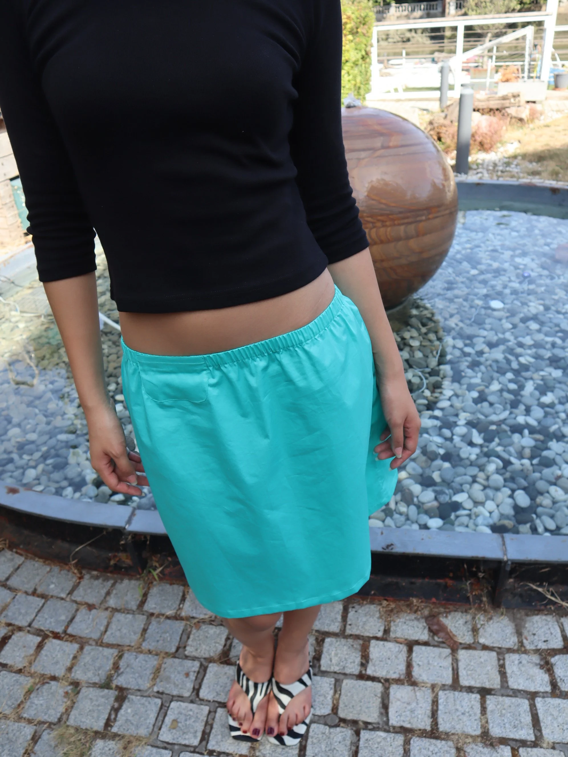 The June A-Line Midi (Aquamarine)