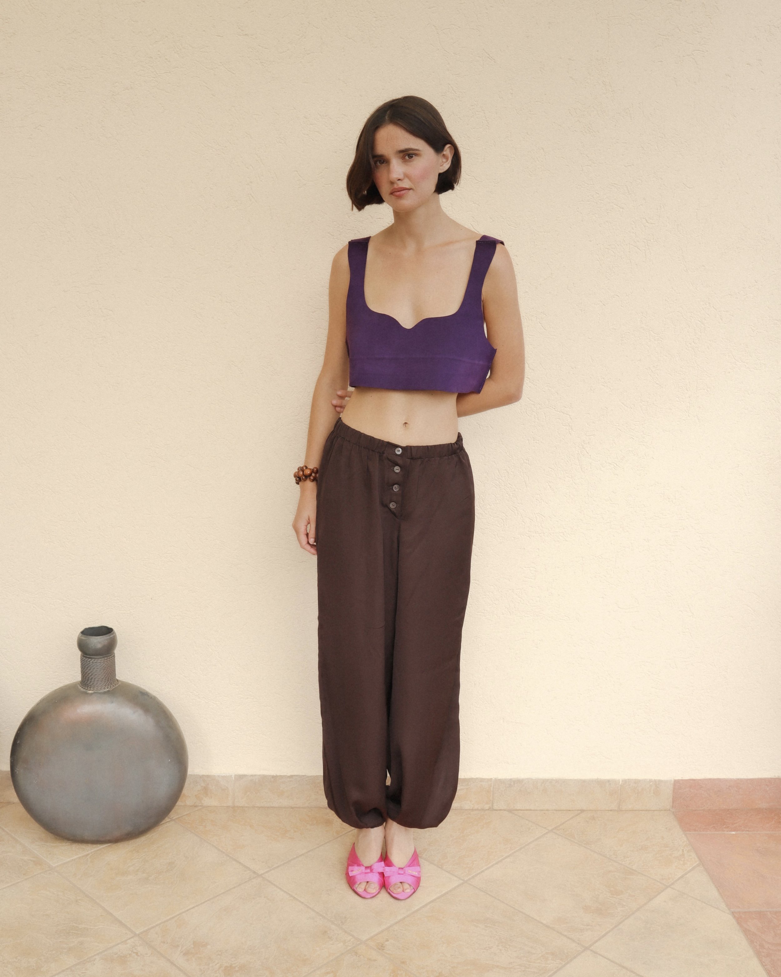 The Leather Bra (Purple Topaz)