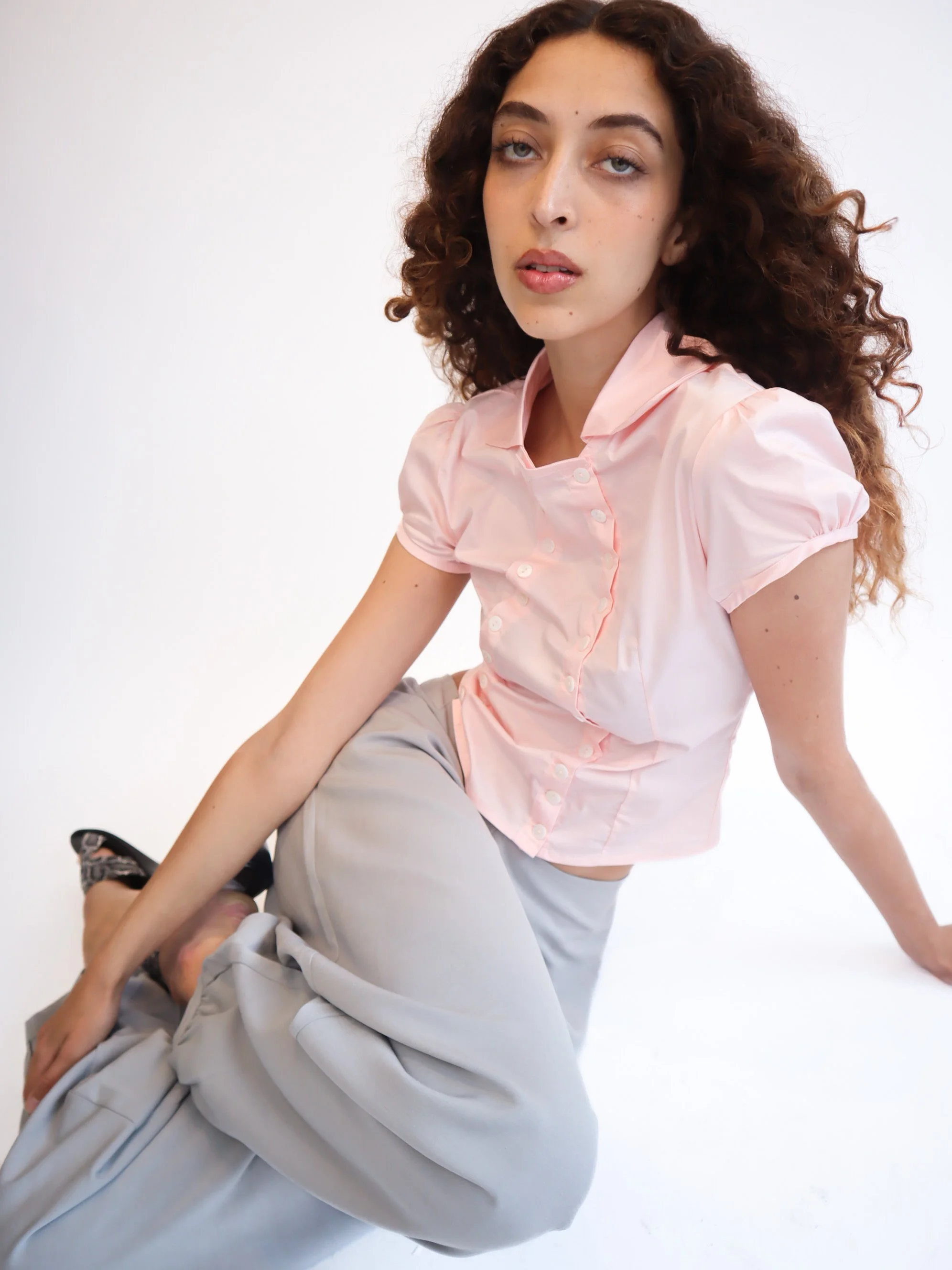 The Poet Puff Sleeve (Baby Pink)