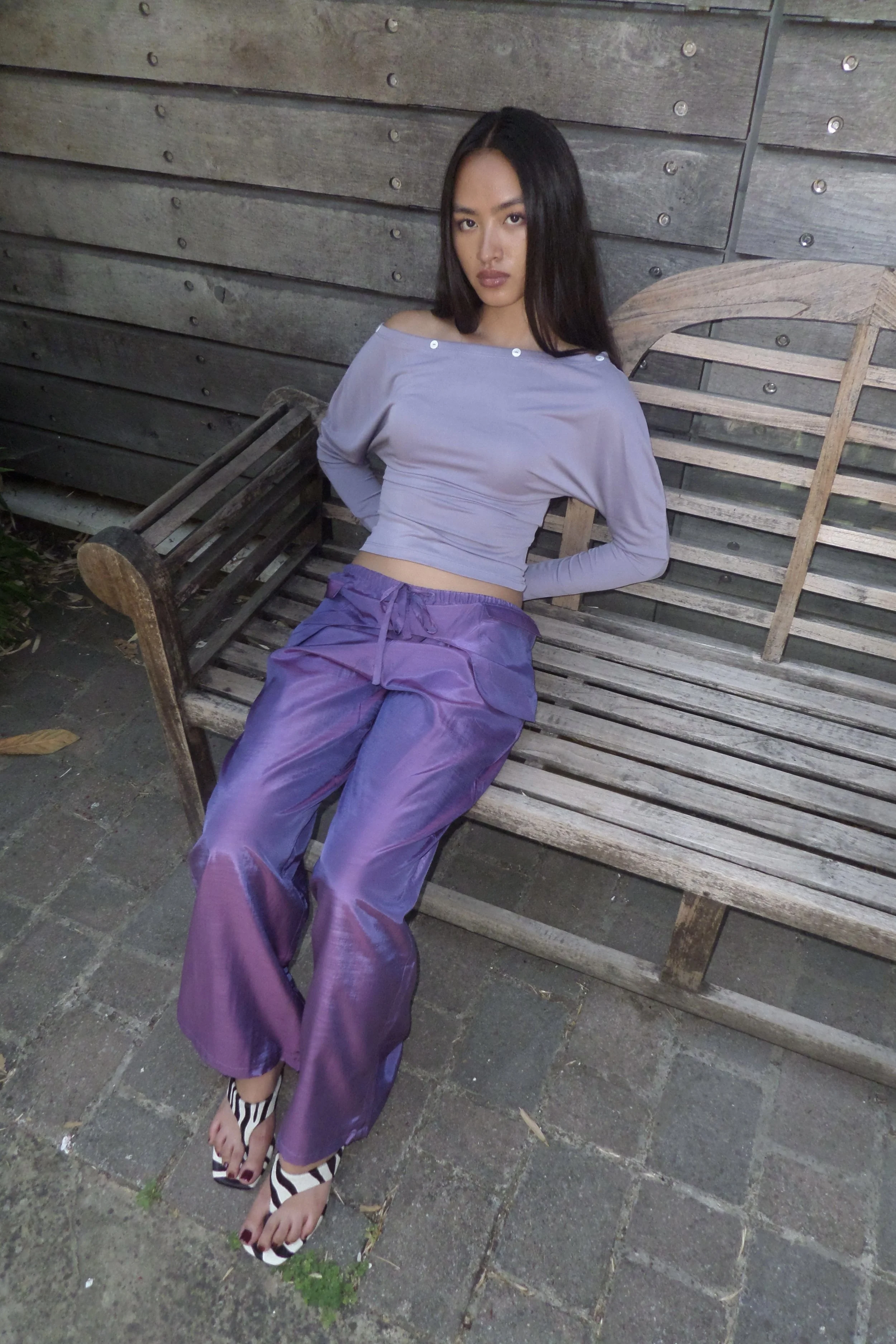 The Laguna Trousers (Grape)