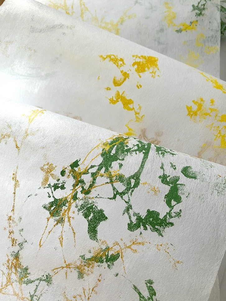 En jaune, vert et doré