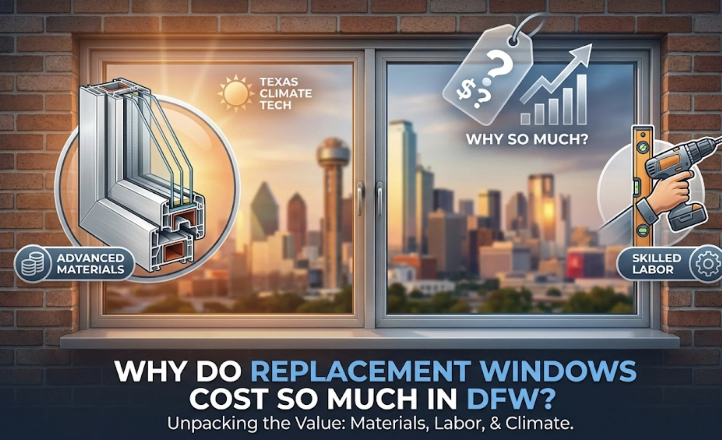 Why Do Replacement Windows Cost So Much in DFW?