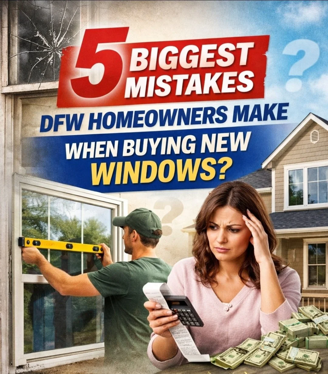 5 Biggest Mistakes DFW Homeowners Make When Buying New Windows