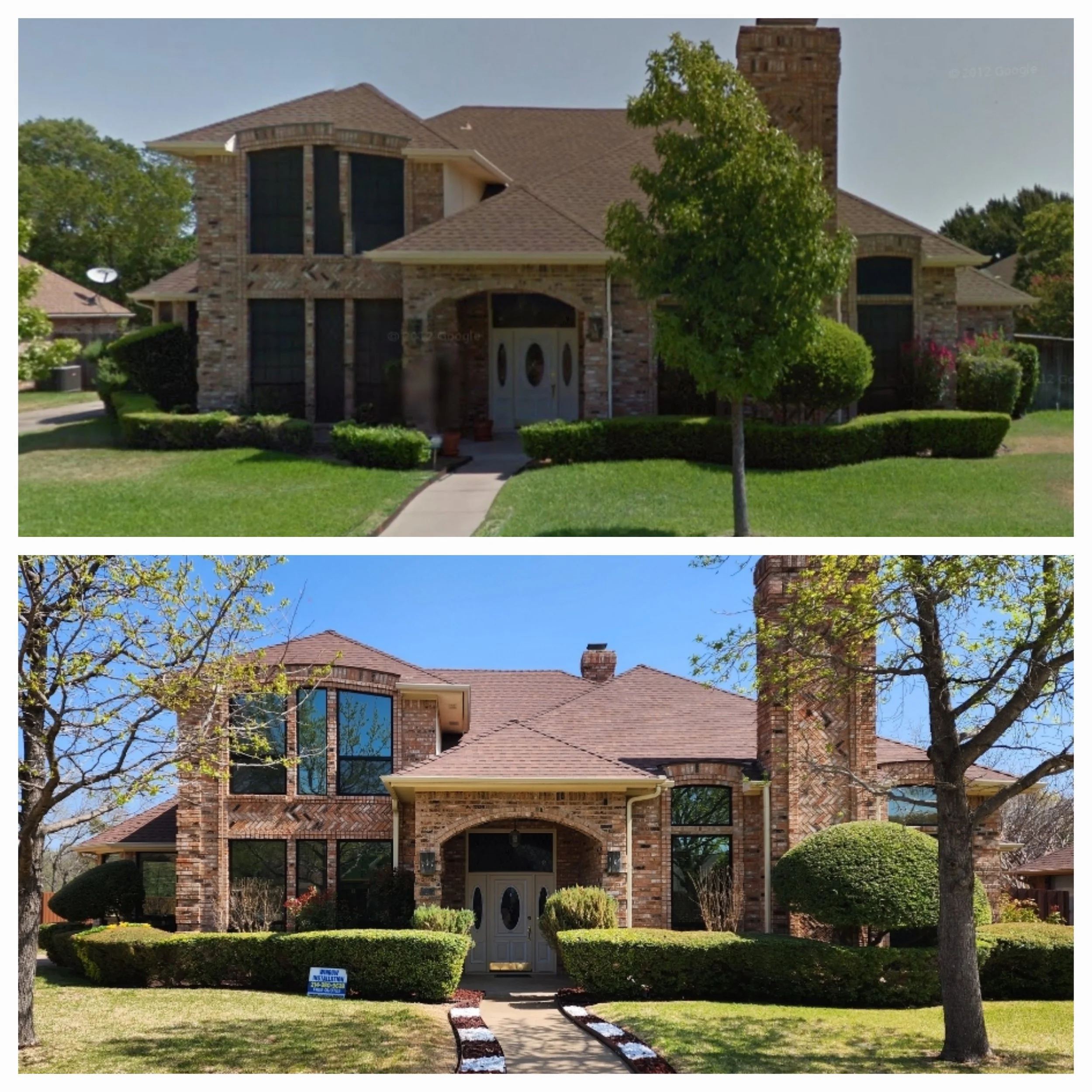 Before and After Black Windows