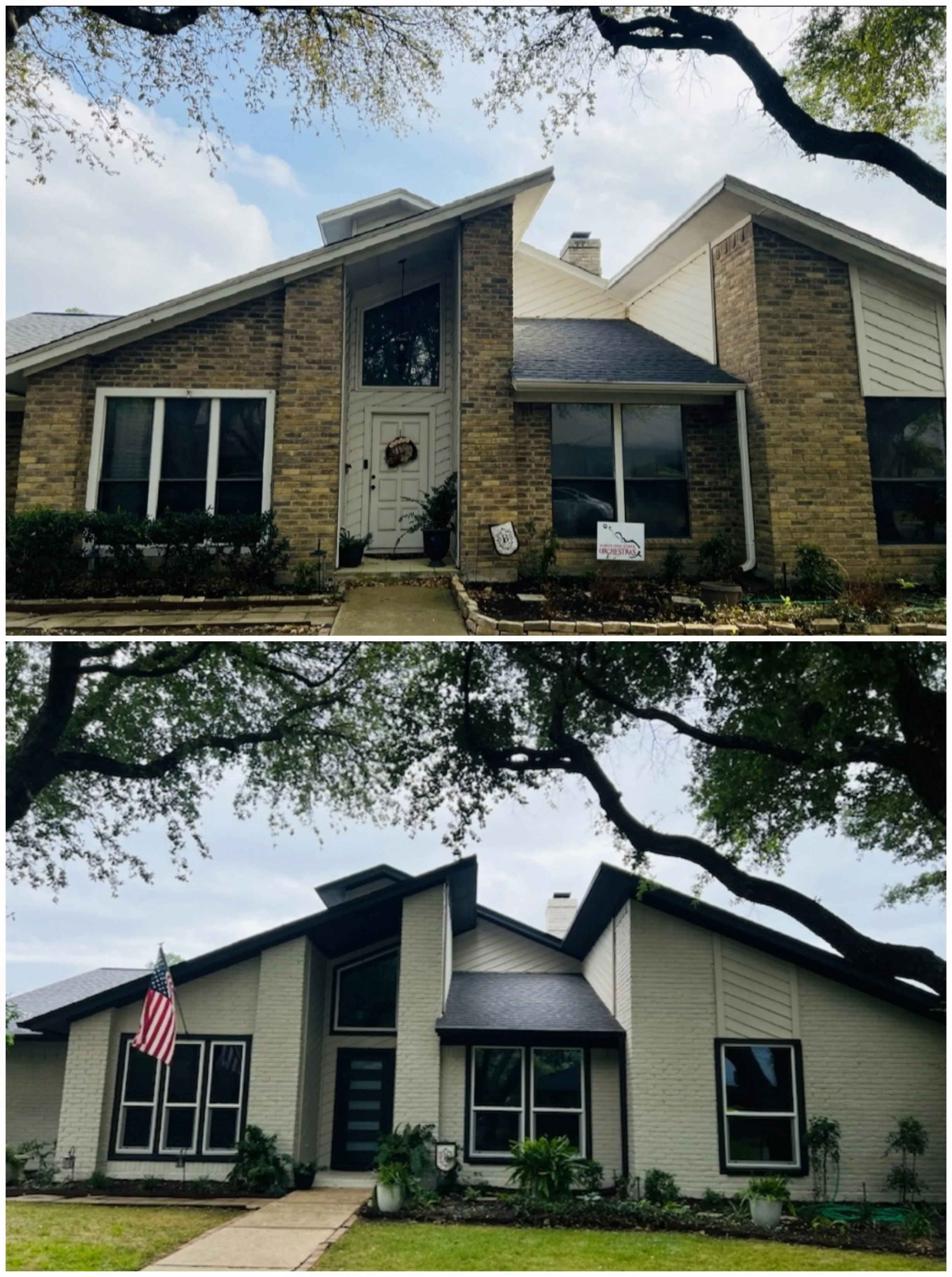 Before and After Windows / Exterior Paint