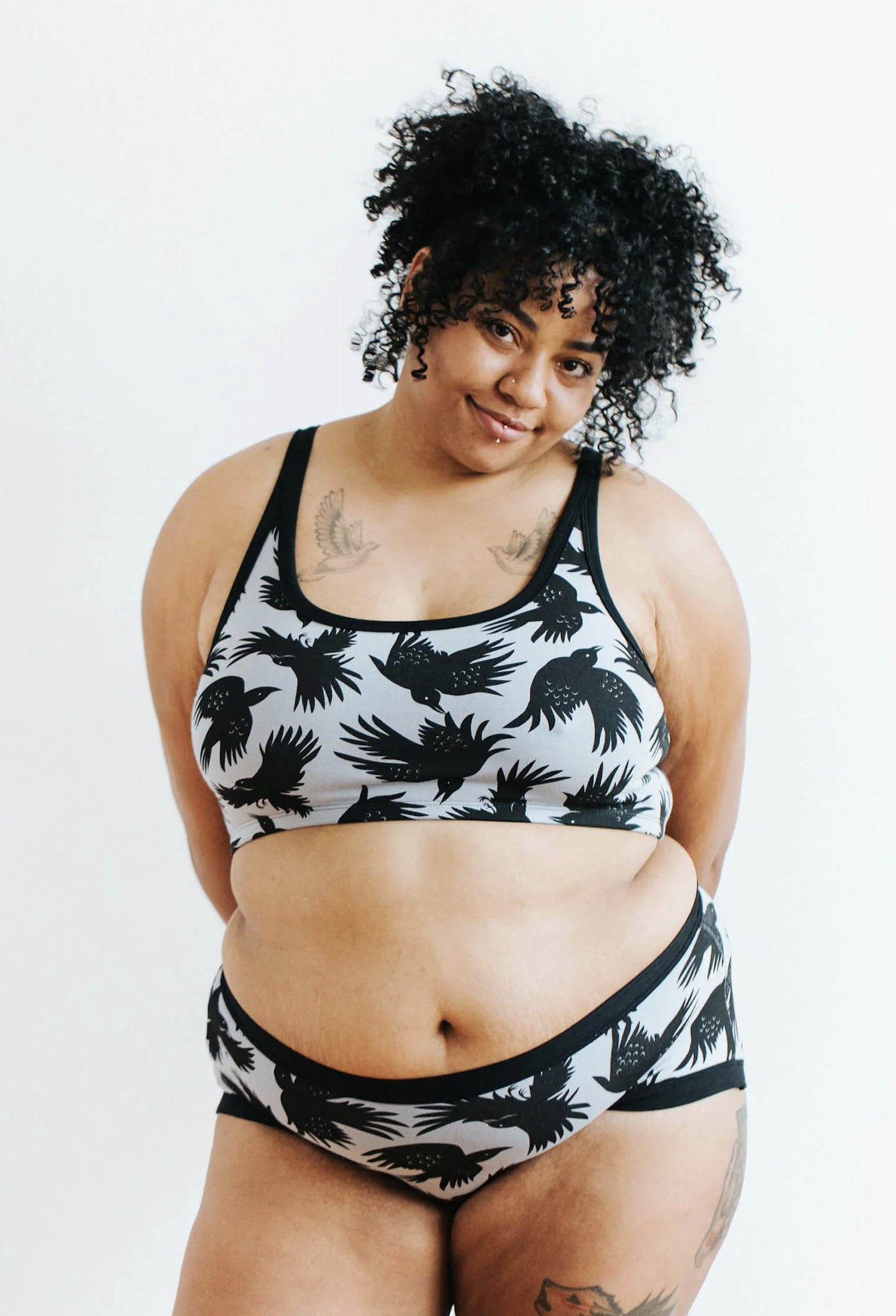 So it Crows! My crow pattern on Thunderpants intimate apparel, Spring 2025