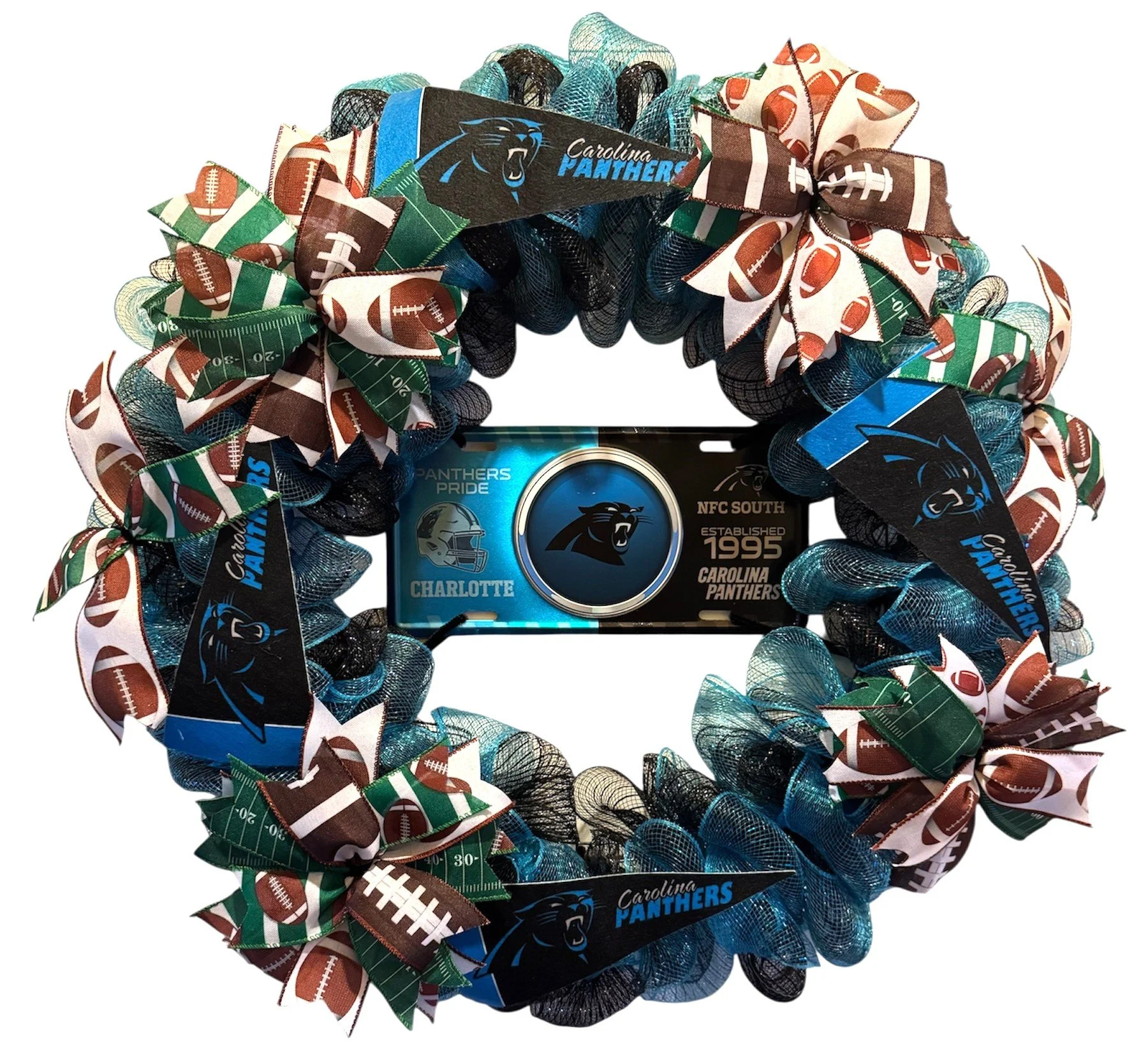 NFL Wreath Carolina Panthers