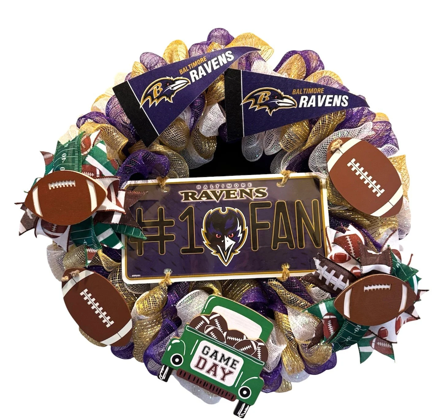 NFL Wreath Baltimore Ravens