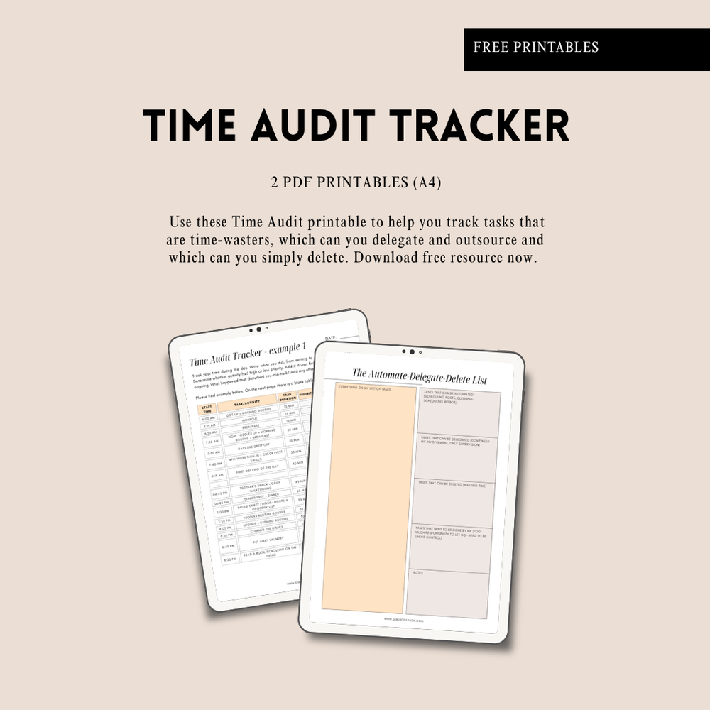 Time Audit Tracker Duo — Girlbosspack