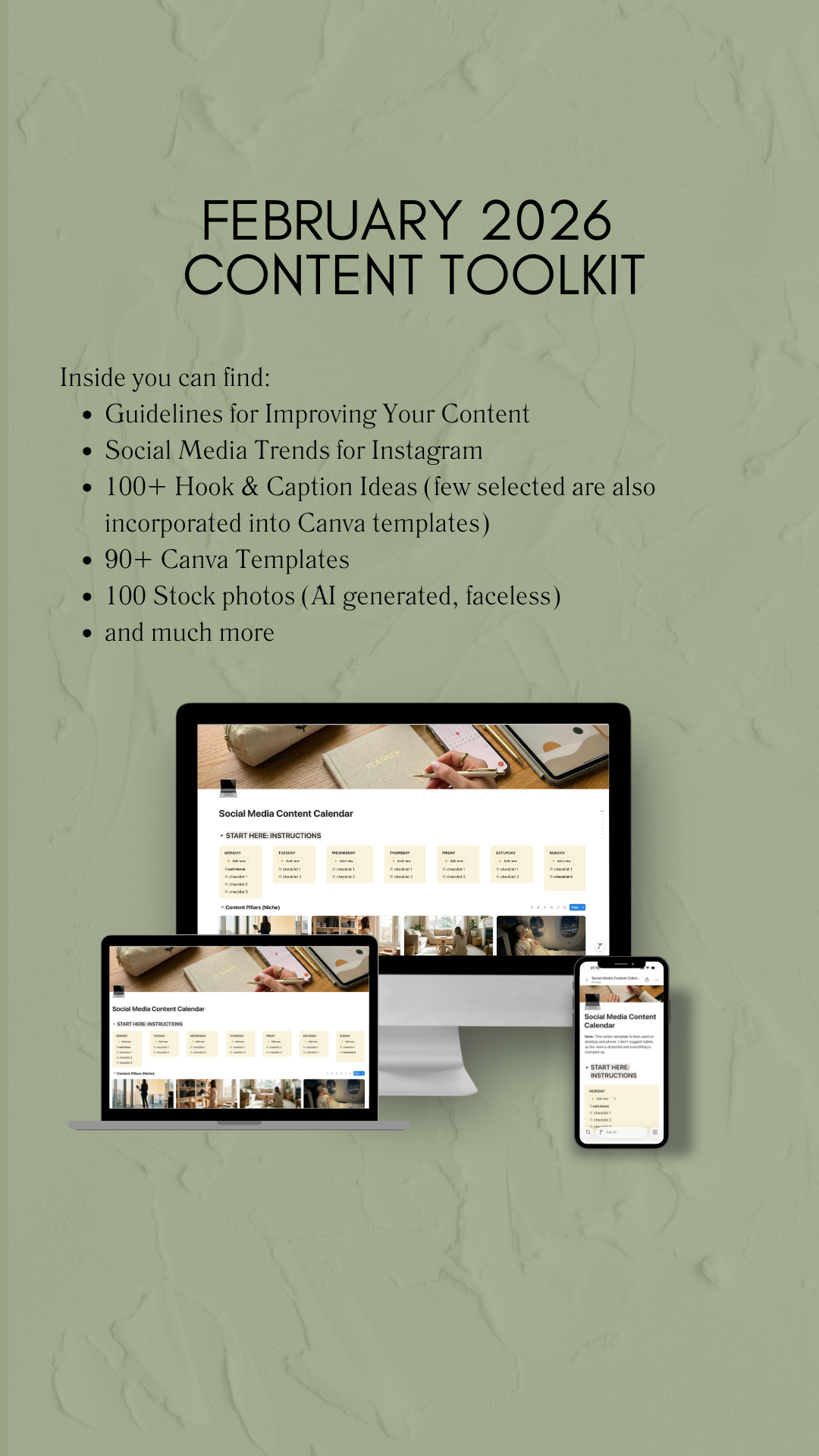 February 2026 Content Toolkit (Notion & Canva)