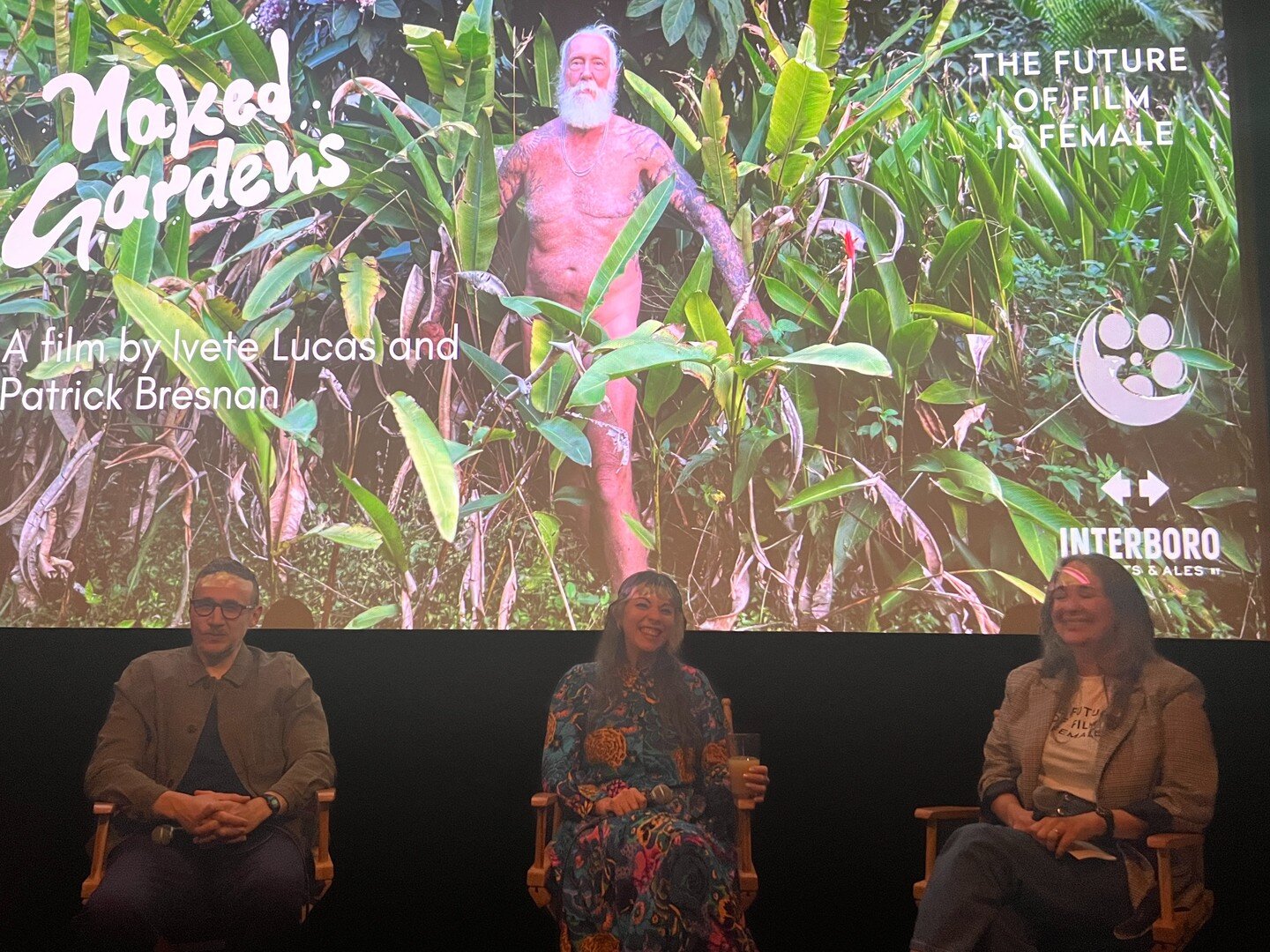 To say our screening of Naked Gardens at @nitehawkcinema was a blast is an understatement. It was a lovely audience and a super fun Q&amp;A with director Ivete Lucas and producer Roberto Minervini. Thank you @caryncoleman for bringing a real Floridia