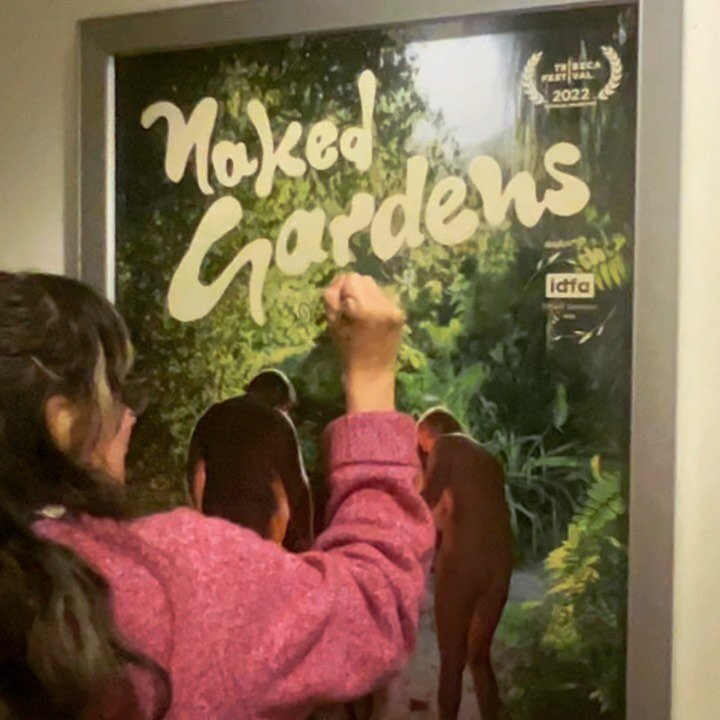 Our Los Angeles theatrical premiere was a big celebration, eyepatch and all! Two special screenings of Naked Gardens with post screening discussions with director @ivetelulu moderated by @alxwinter and @amlebow. So many long time friends, naturists t