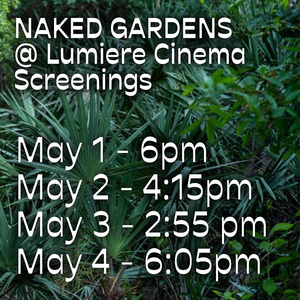 NAKED GARDENS is playing at the @lumierecinemala in Los Angeles all week! 📽️🦵You can still catch it if you didn&rsquo;t make the opening. Link in bio. #nakedgardens #intheaters #nudistfilm #lumierecinemala