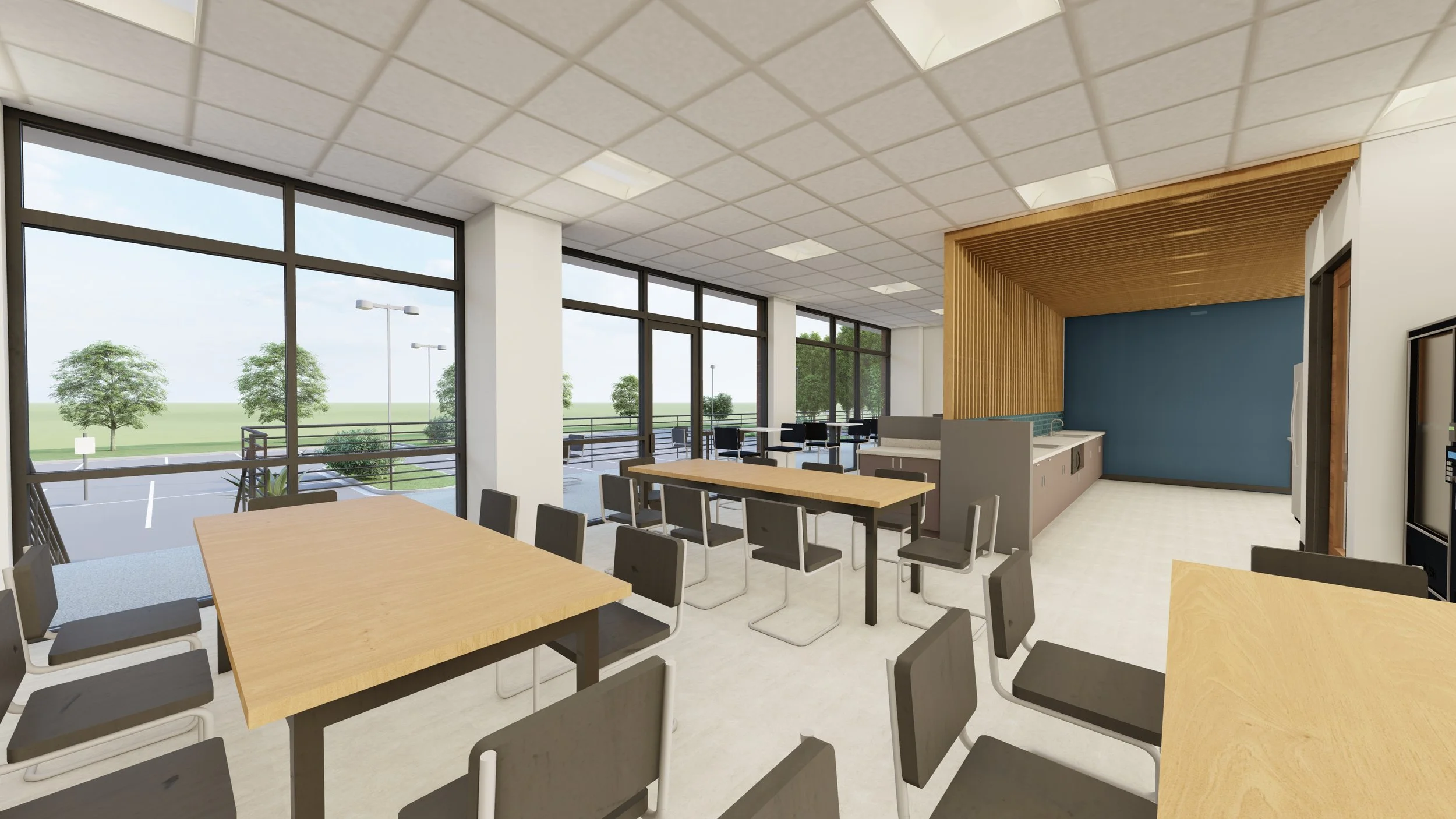 Rendering of breakroom