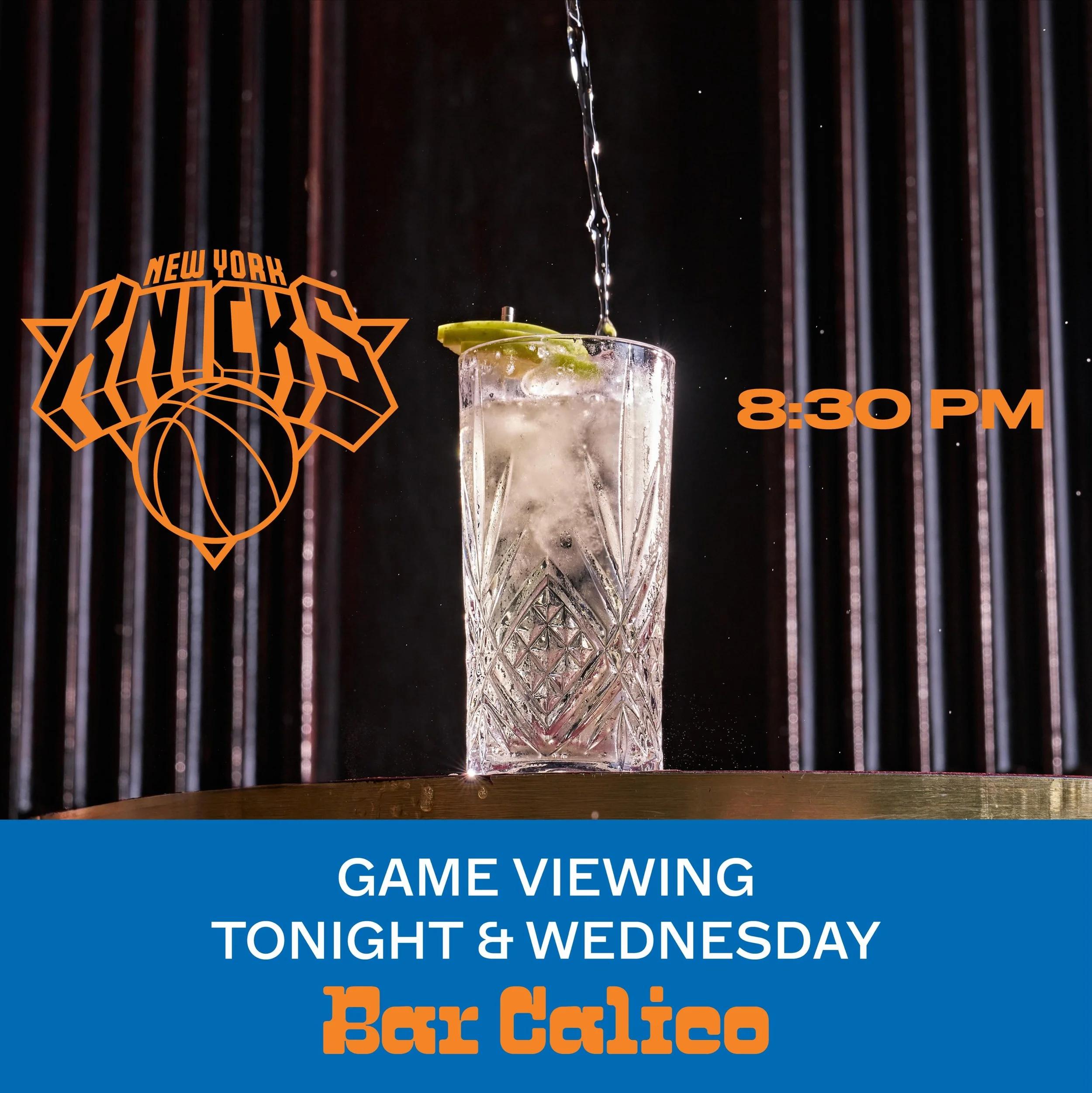 Yes the city is obsessed and so are we
We will be showing the Knicks tonight and Wednesday, with SOUND! 📣💫🏀