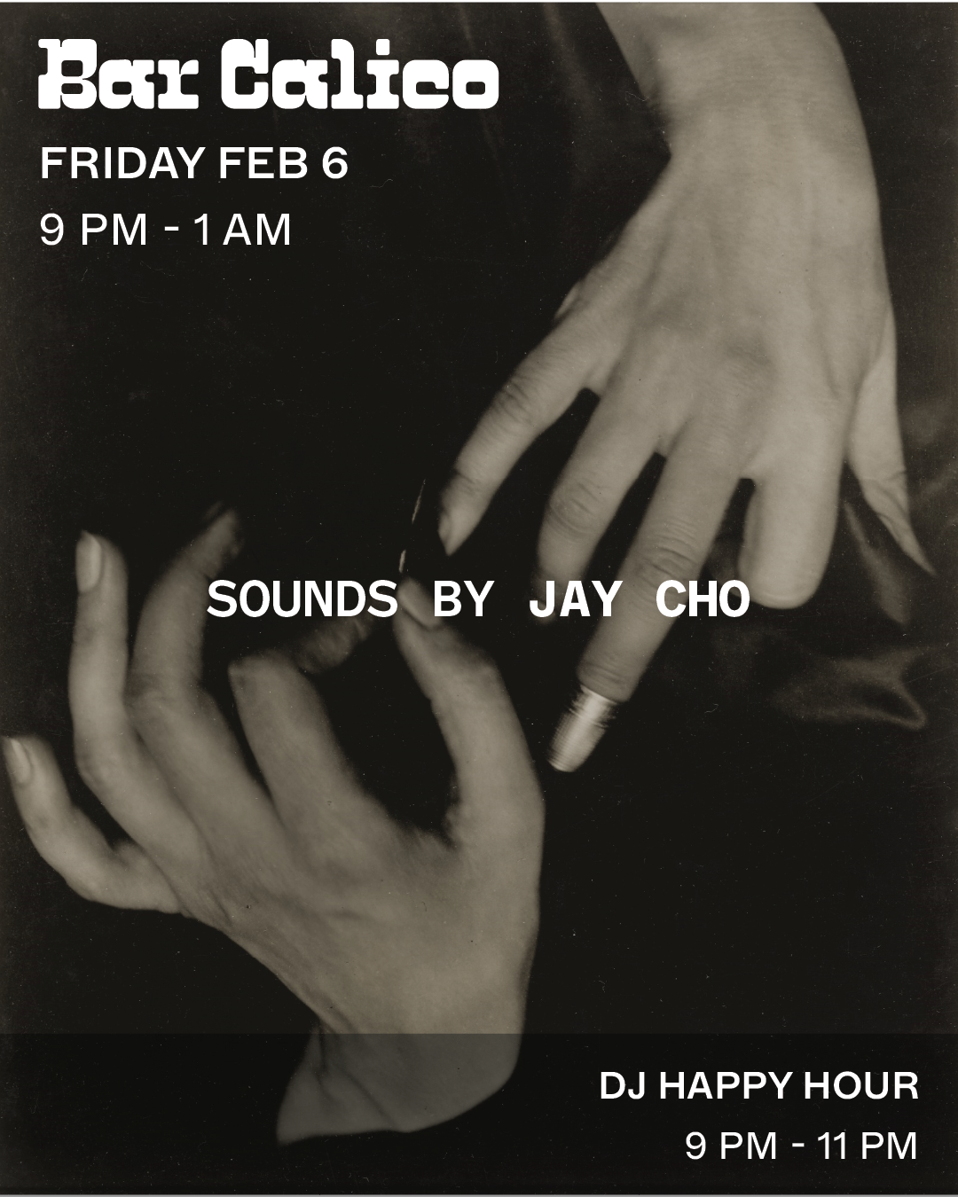 In Residence Sounds by Jay Cho 9pm - 1am at Bar Calico
