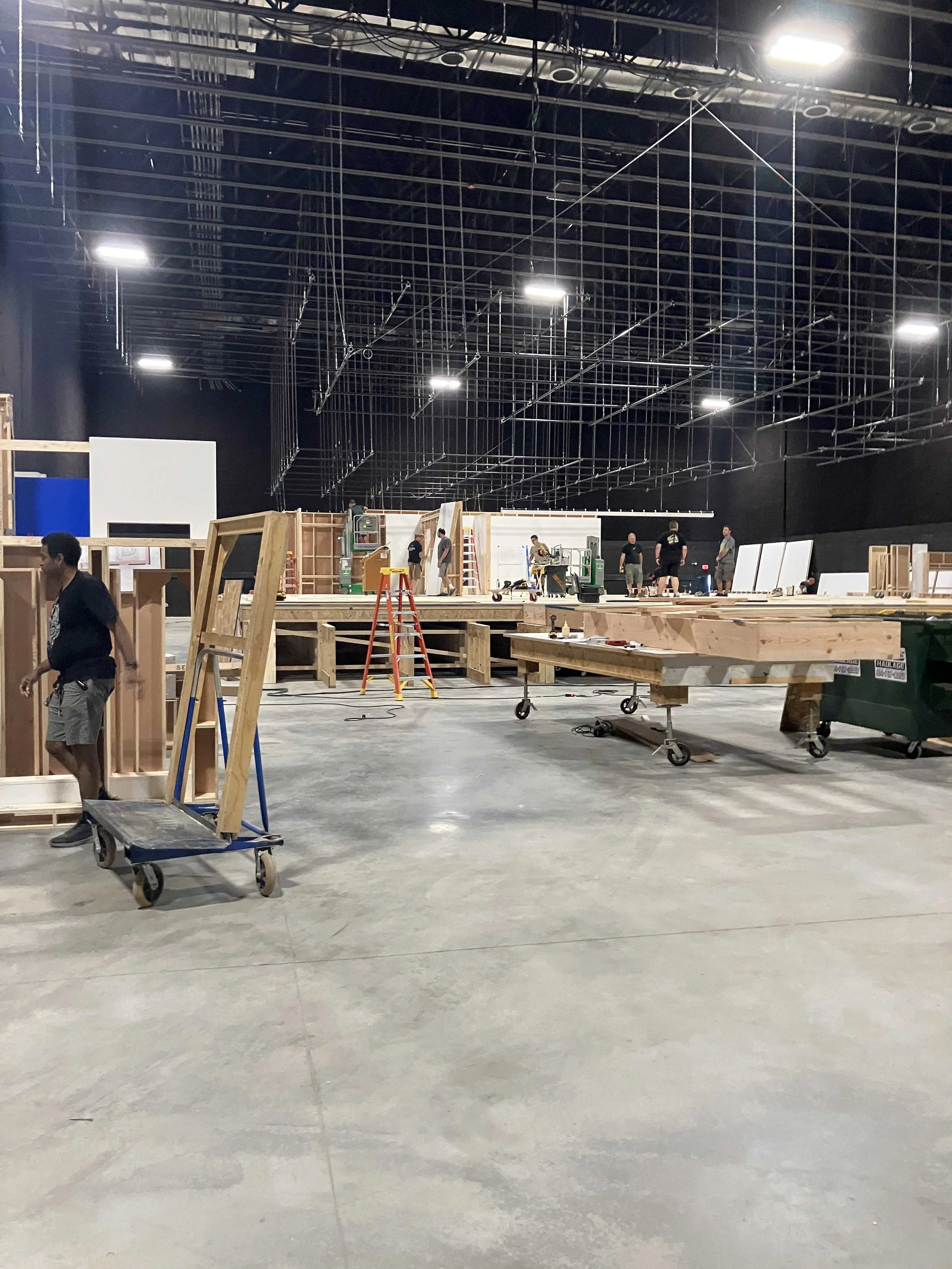 Fall and Rise of Reggie Dinkins set build Studio A.JPEG