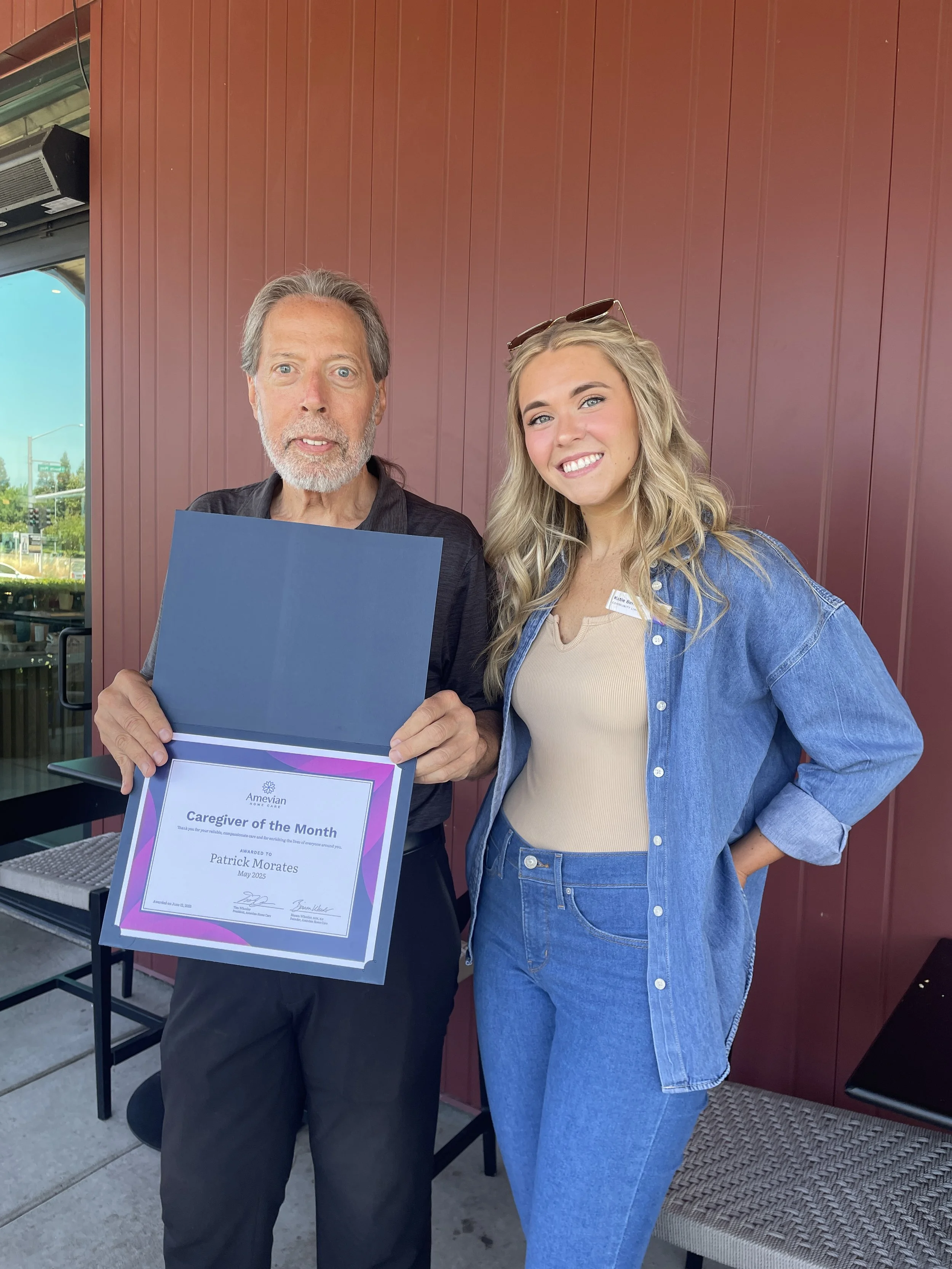 Caregiver of the Month - Patrick Morates