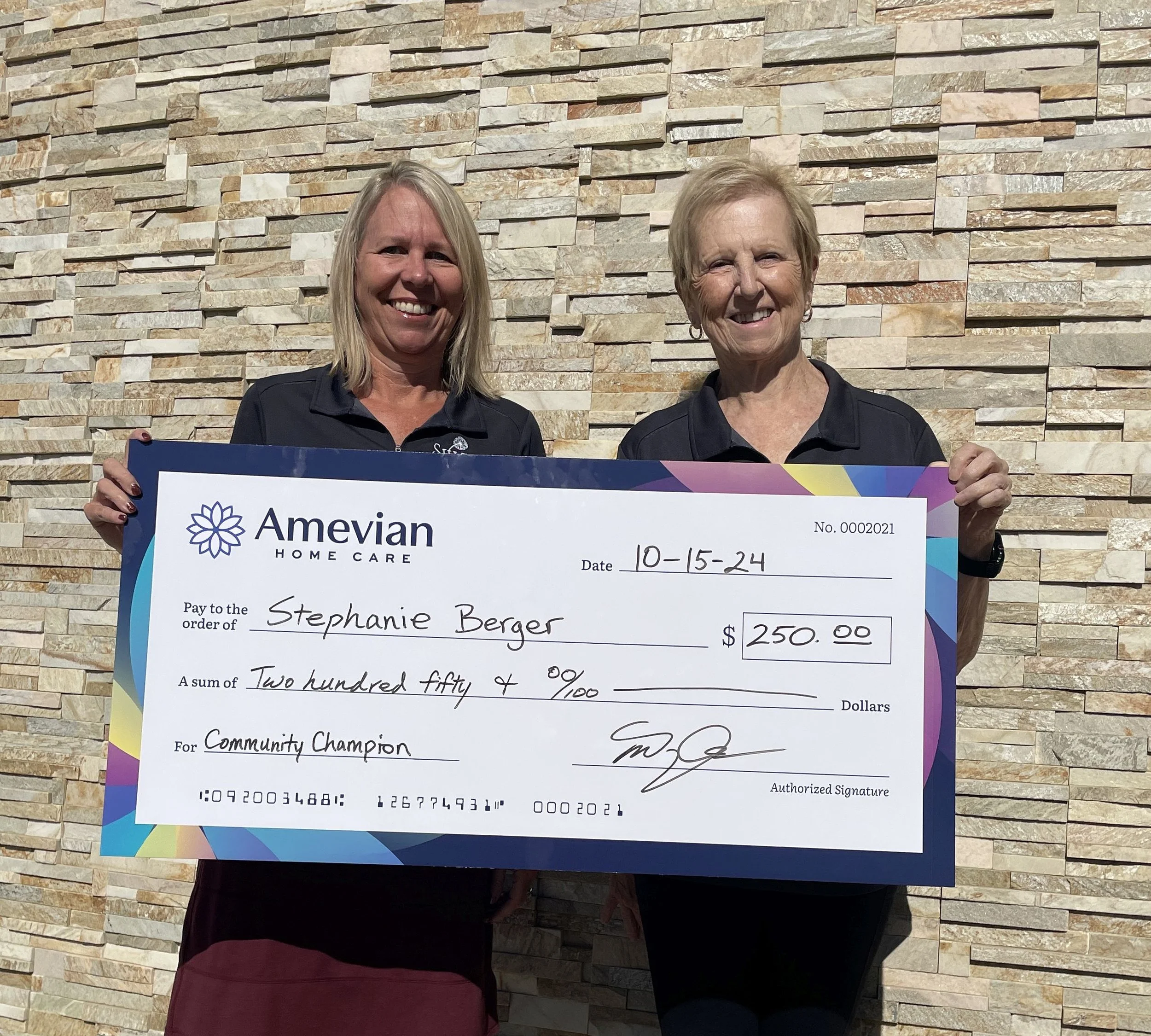 Community Champion Award - Stephanie Berger