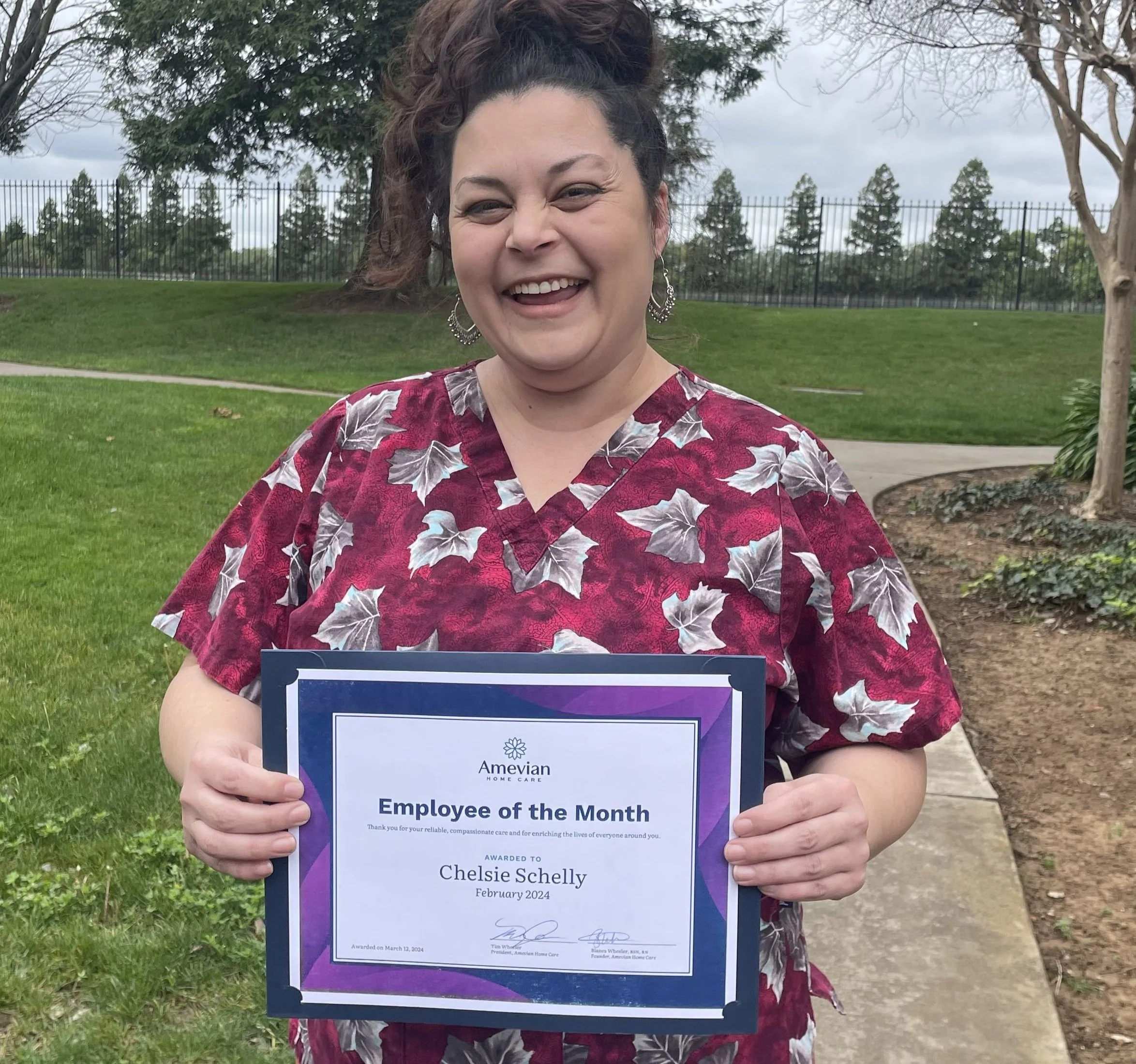 Chelsie Schelly - Caregiver of the Month
