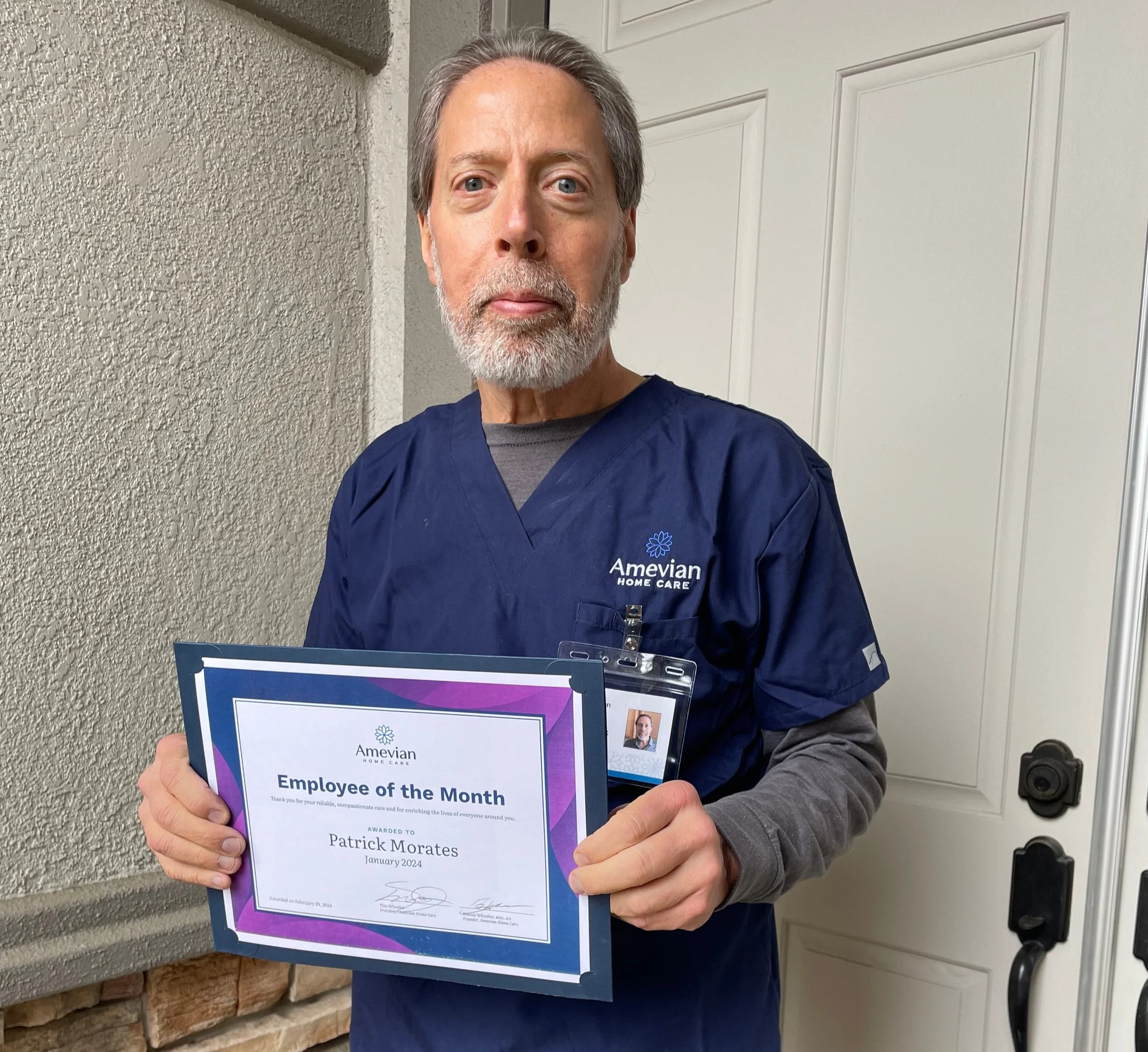 Caregiver of the Month - Patrick Morates