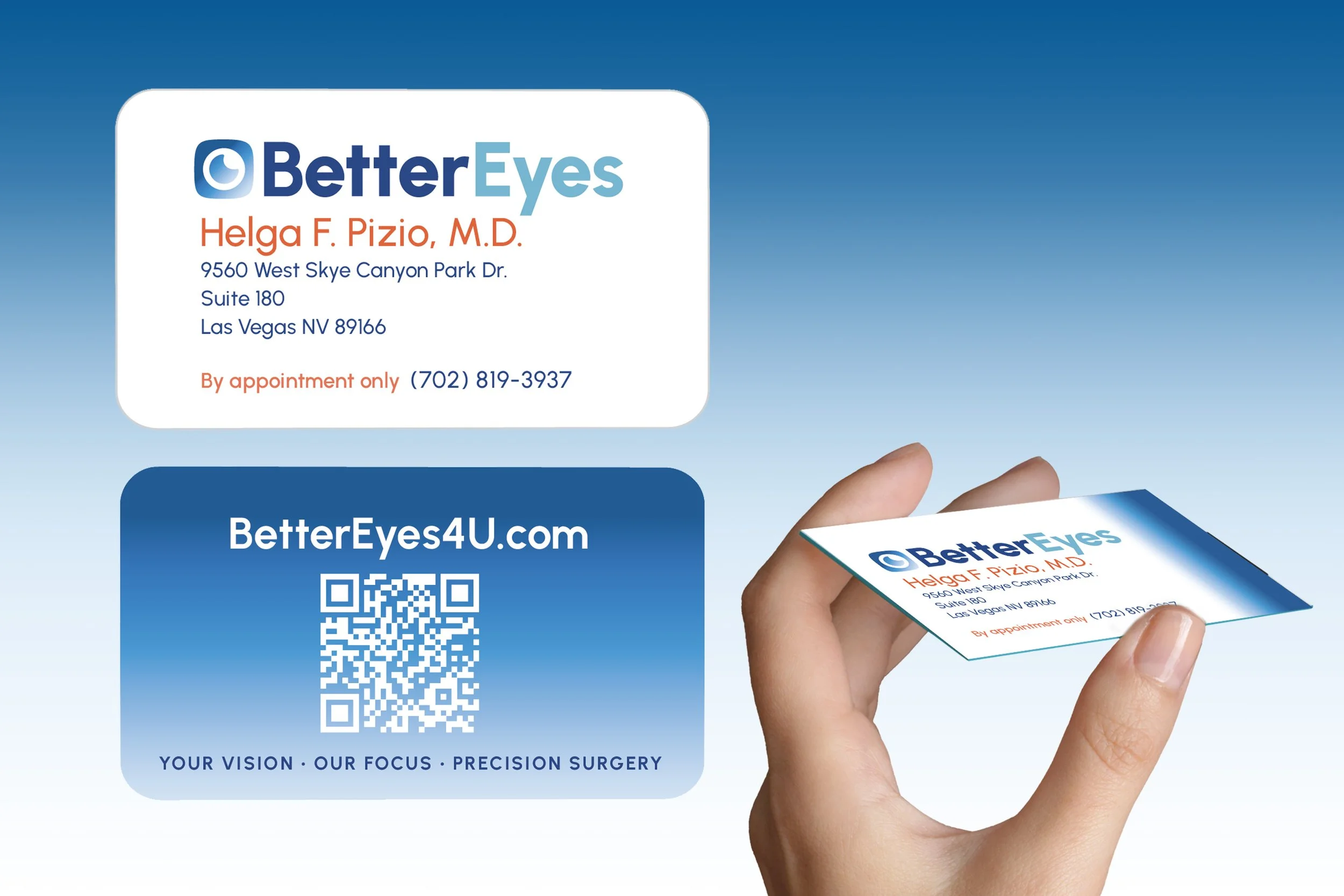 BetterEyes | business identity for ophthalmologic practice in Las Vegas