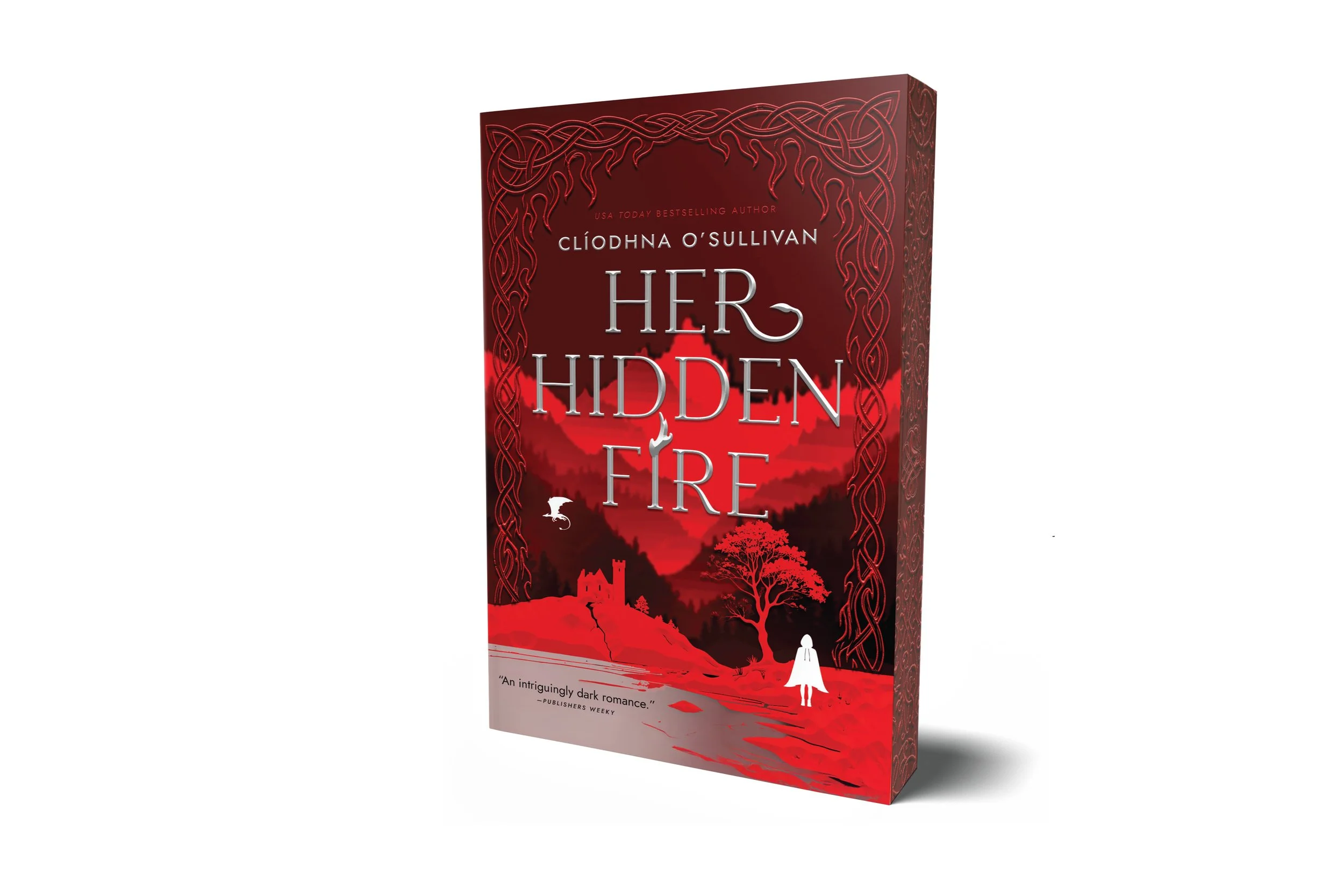Her Hidden Fire — design assessment | This YA fantasy design went from concept to final in 3 days, entirely designed from type and stock imagery.