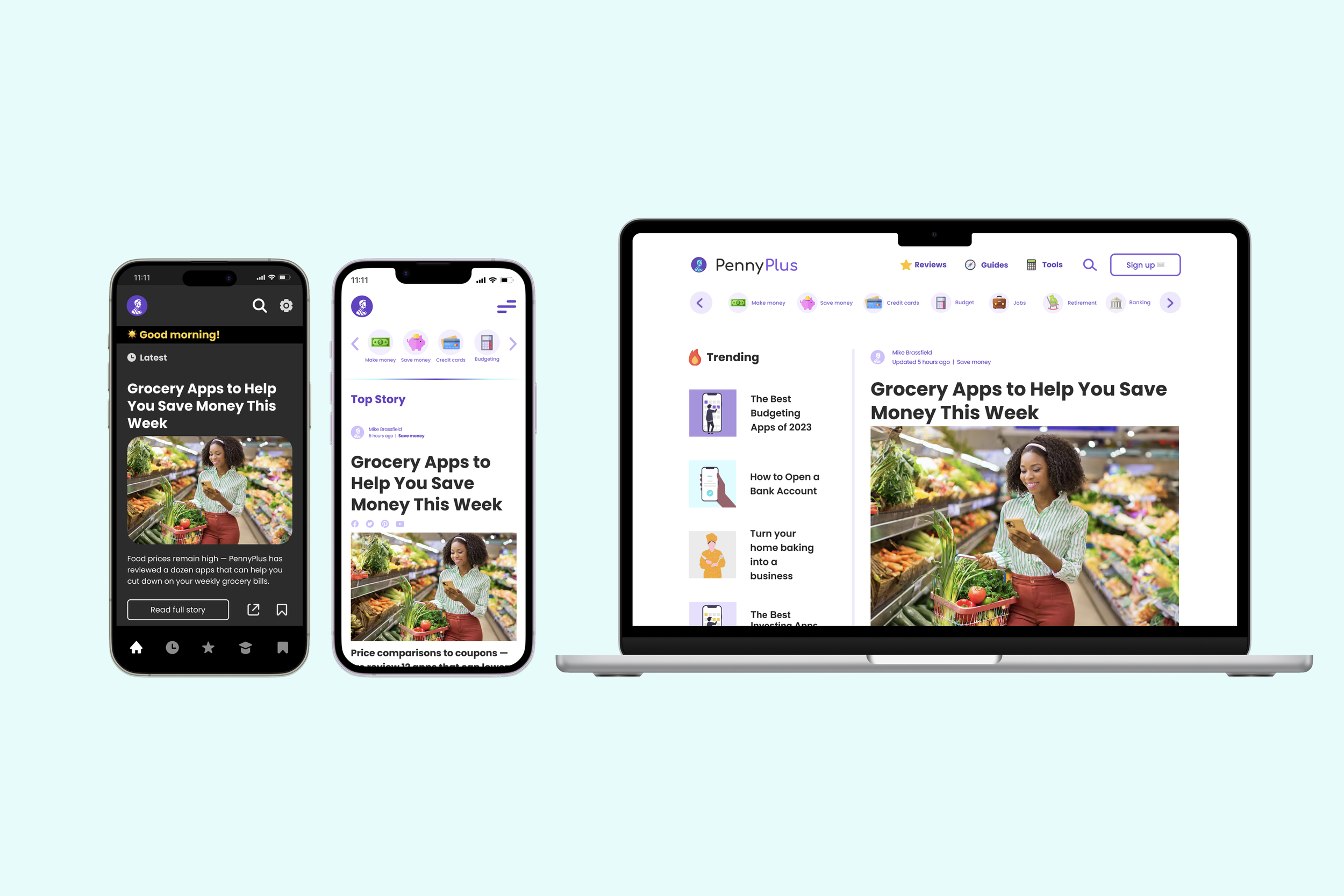 PennyPlus | App + website redesign