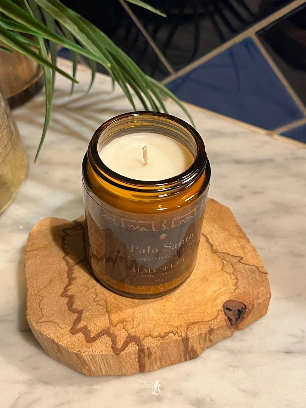 Bougie au Palo Santo + Ronde de Palo Santo + Talisman amazonien