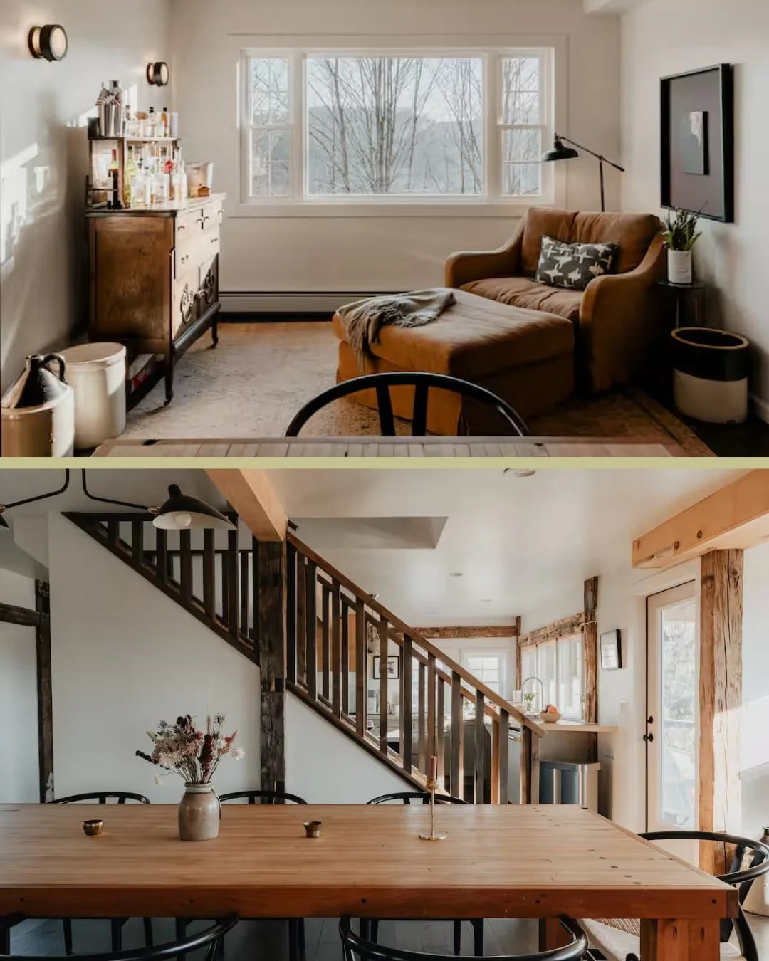 ❄️ Your cozy winter homebase in the Catskills ❄️
Settle into the Gabel Farmhouse this season, a 4 bed, 3 bath escape in Callicoon where modern Swedish design meets classic American charm. Think crackling fires, valley views dusted in snow, and all th