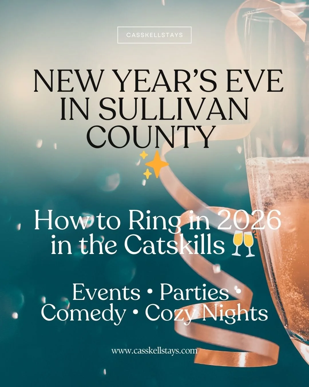 ✨ Ring in 2026 the Catskills way ✨

From masquerade balls and waterpark parties to cozy dinners and a New Year&rsquo;s Eve Comedy Showcase in Liberty, Sullivan County is full of unforgettable ways to celebrate the final night of 2025 🥂

Why watch th