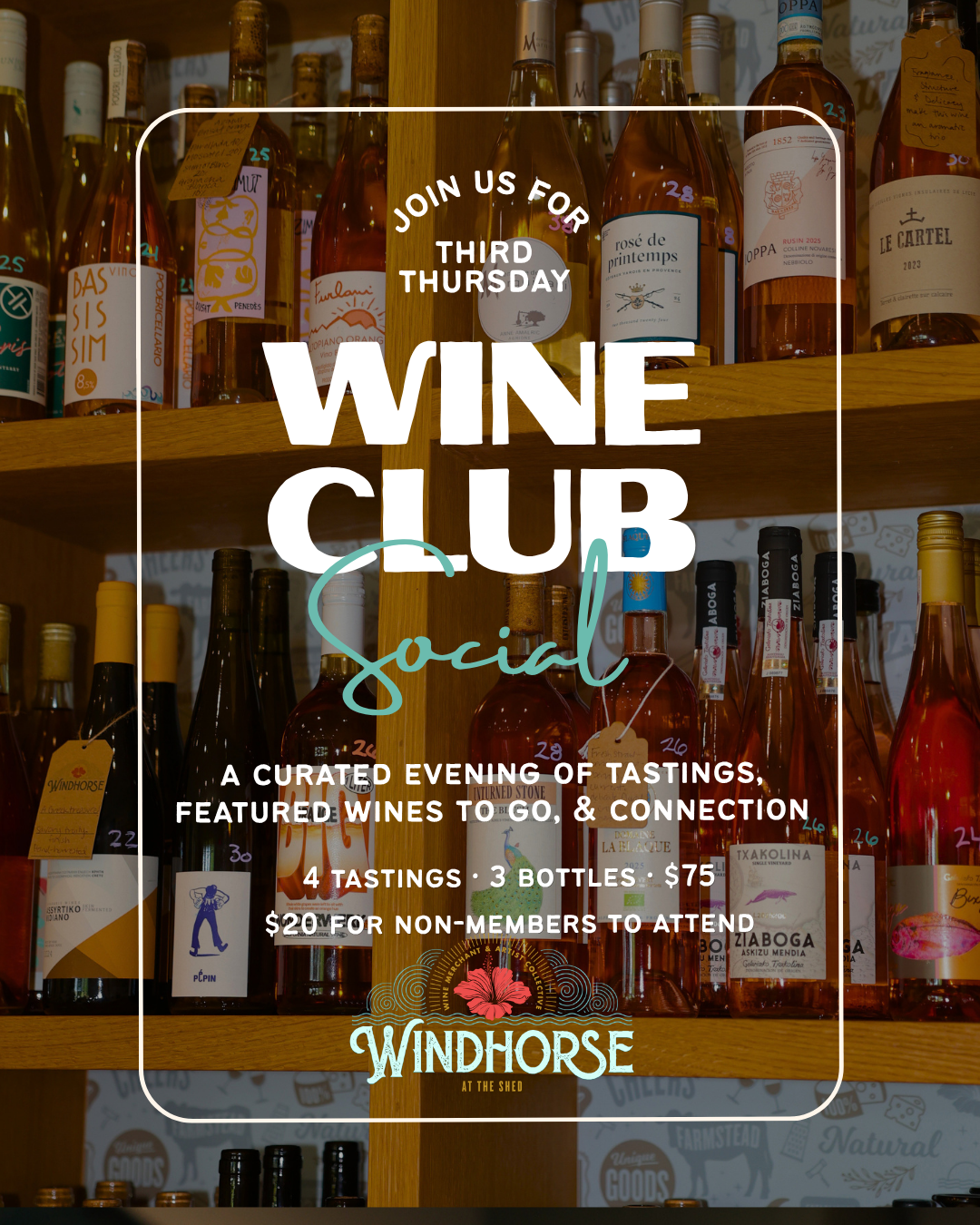 Monthly Wine Club Third Thursday Social (September)