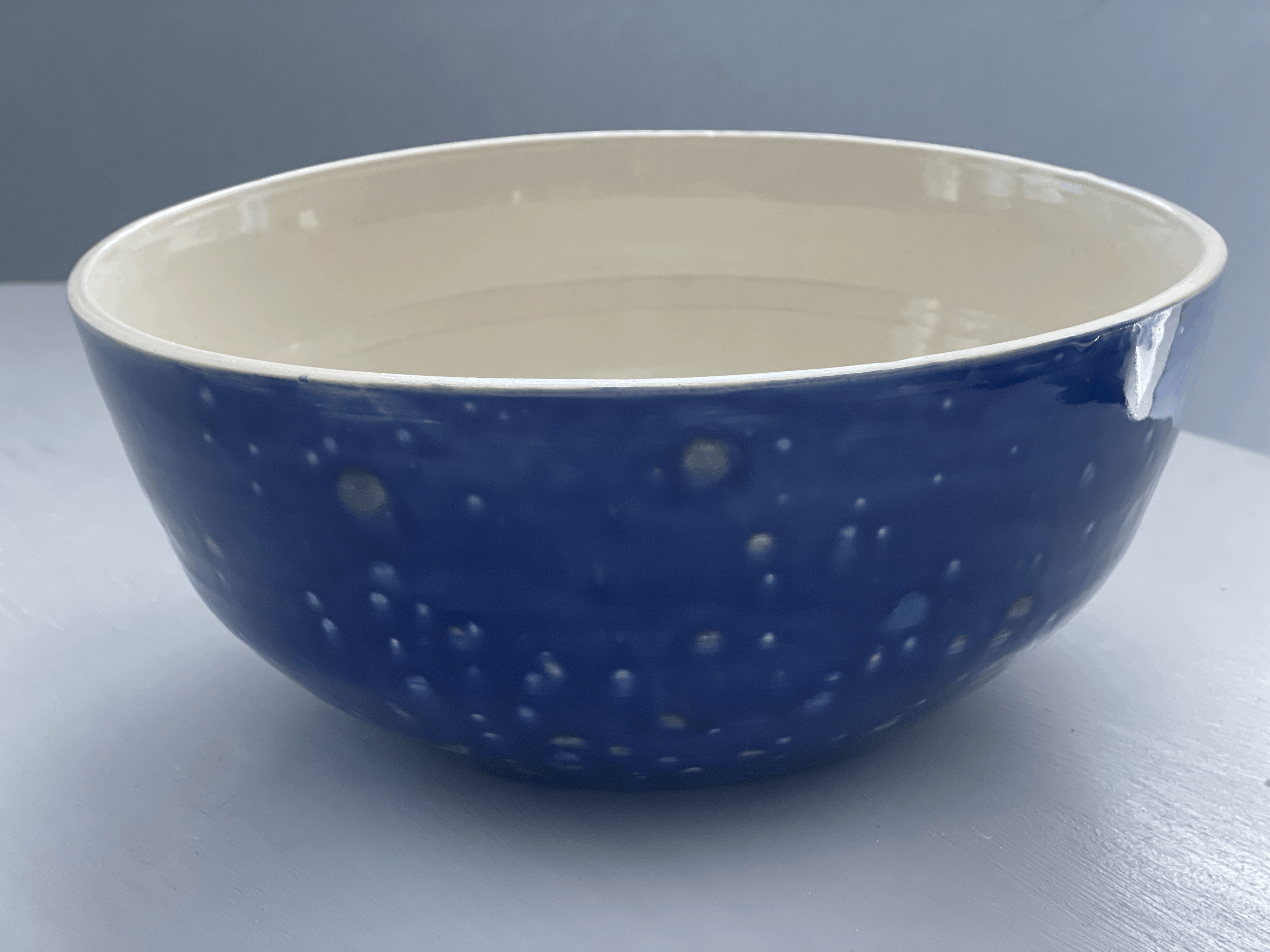 Deep blue sea Large serving bowl