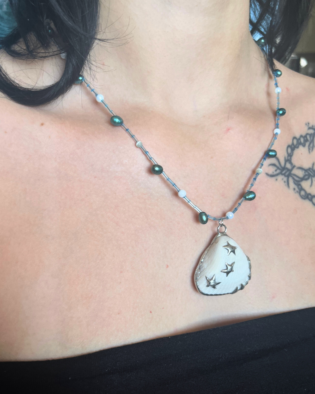 Bubble Pearl Neckalce & Pendant