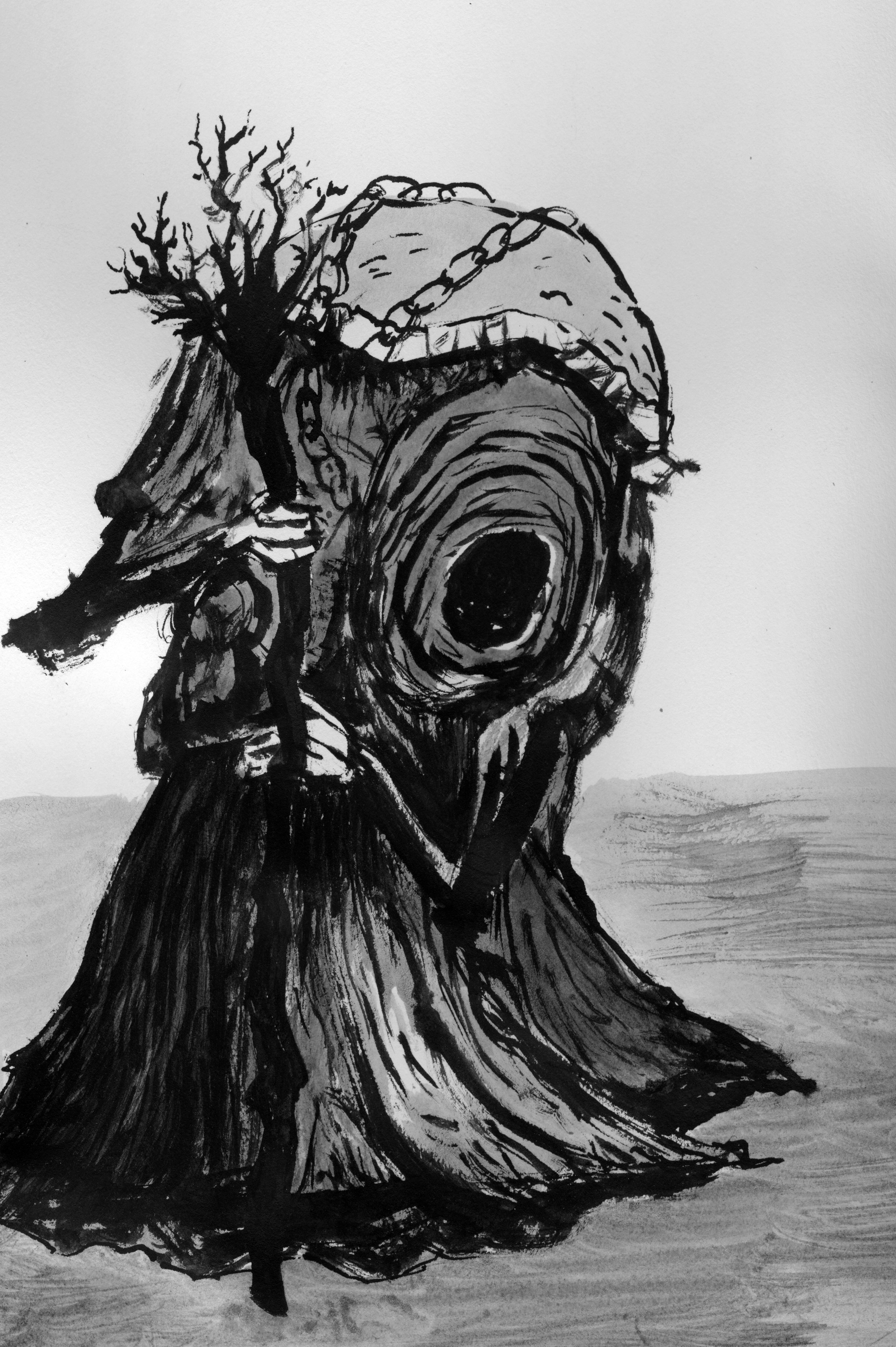 yoel of londor, inkwash, 2022