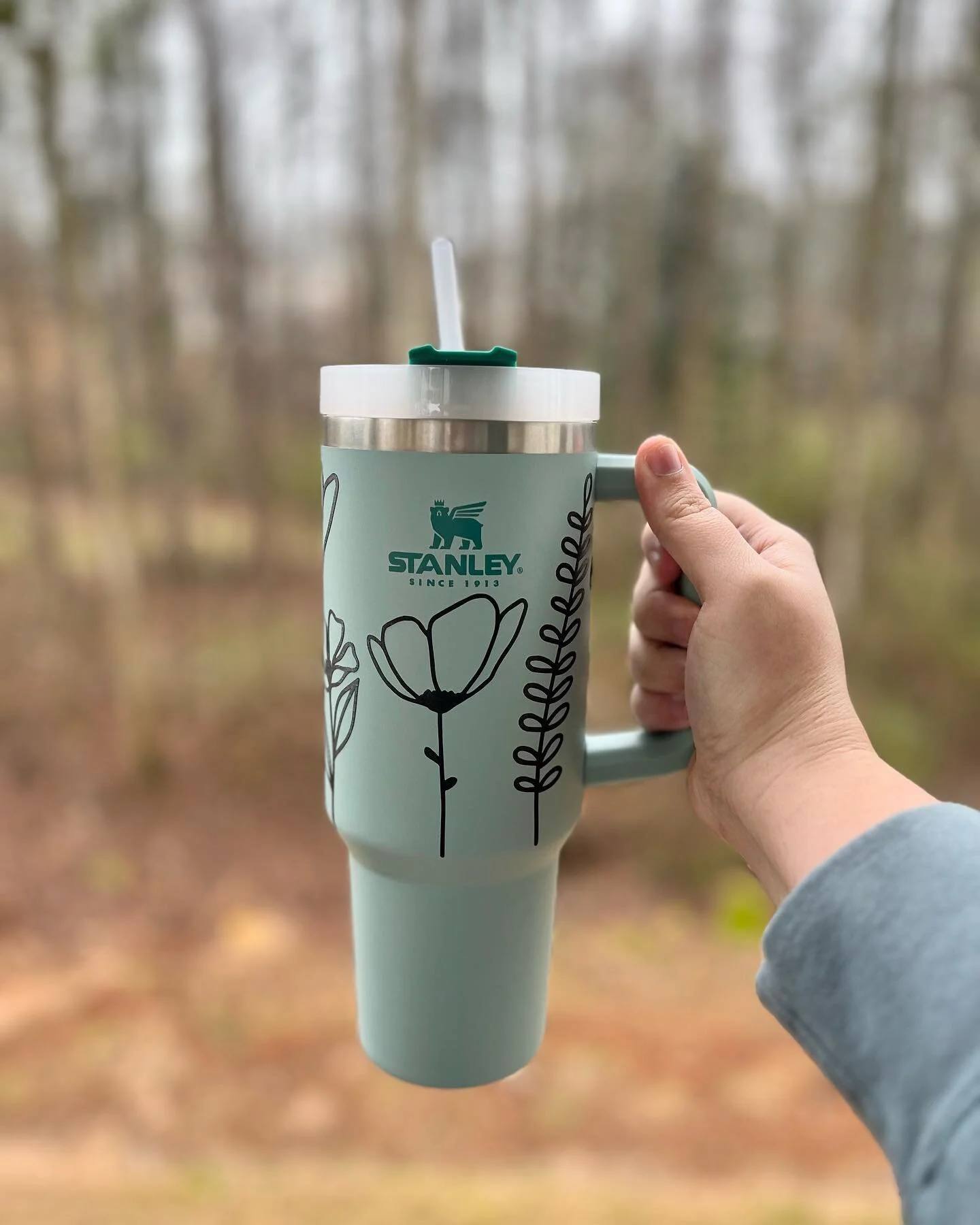 Stanley tumbler, meet my Cricut cutter. 💐✨