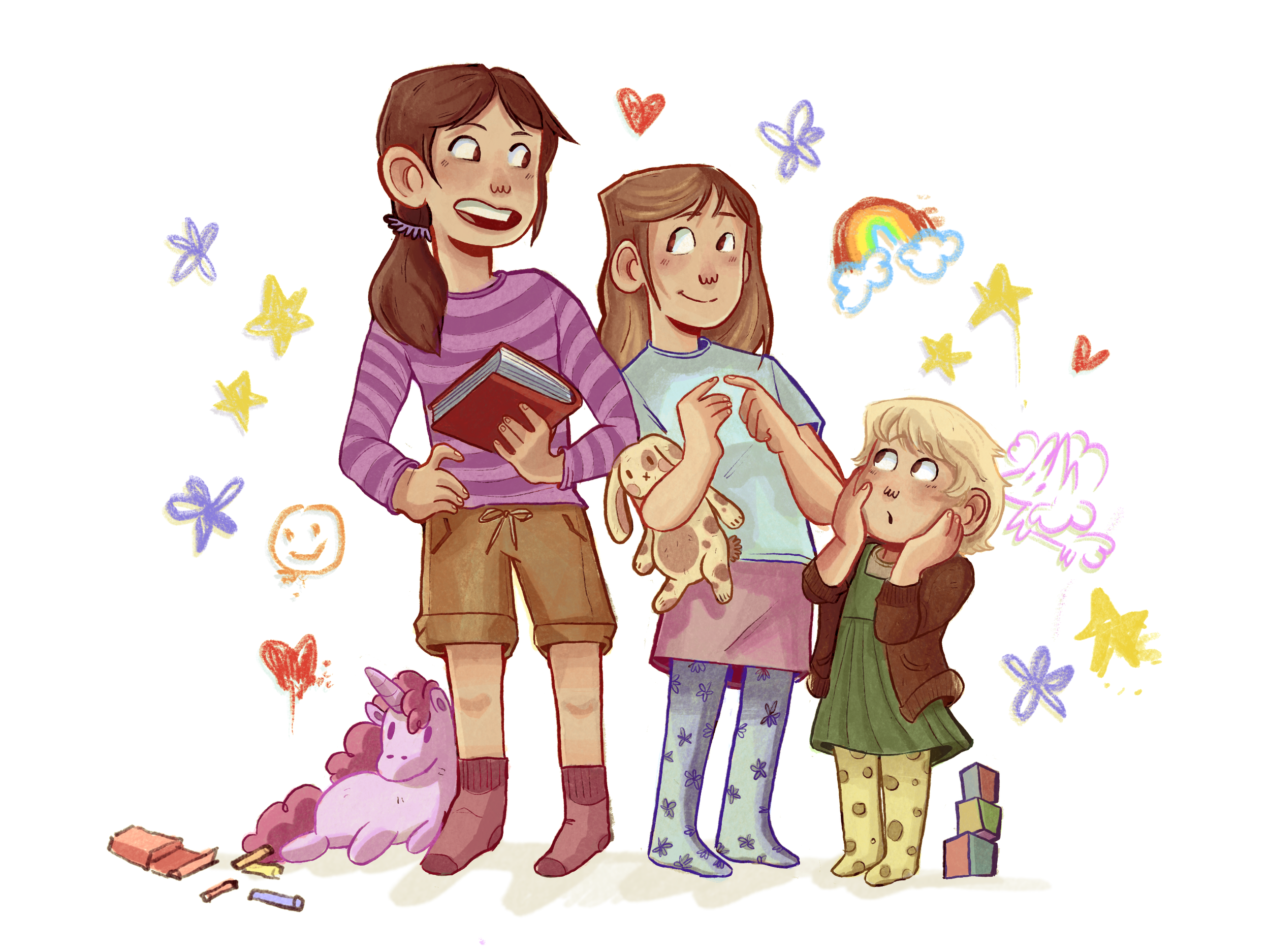 Commission from parent to draw their children :)